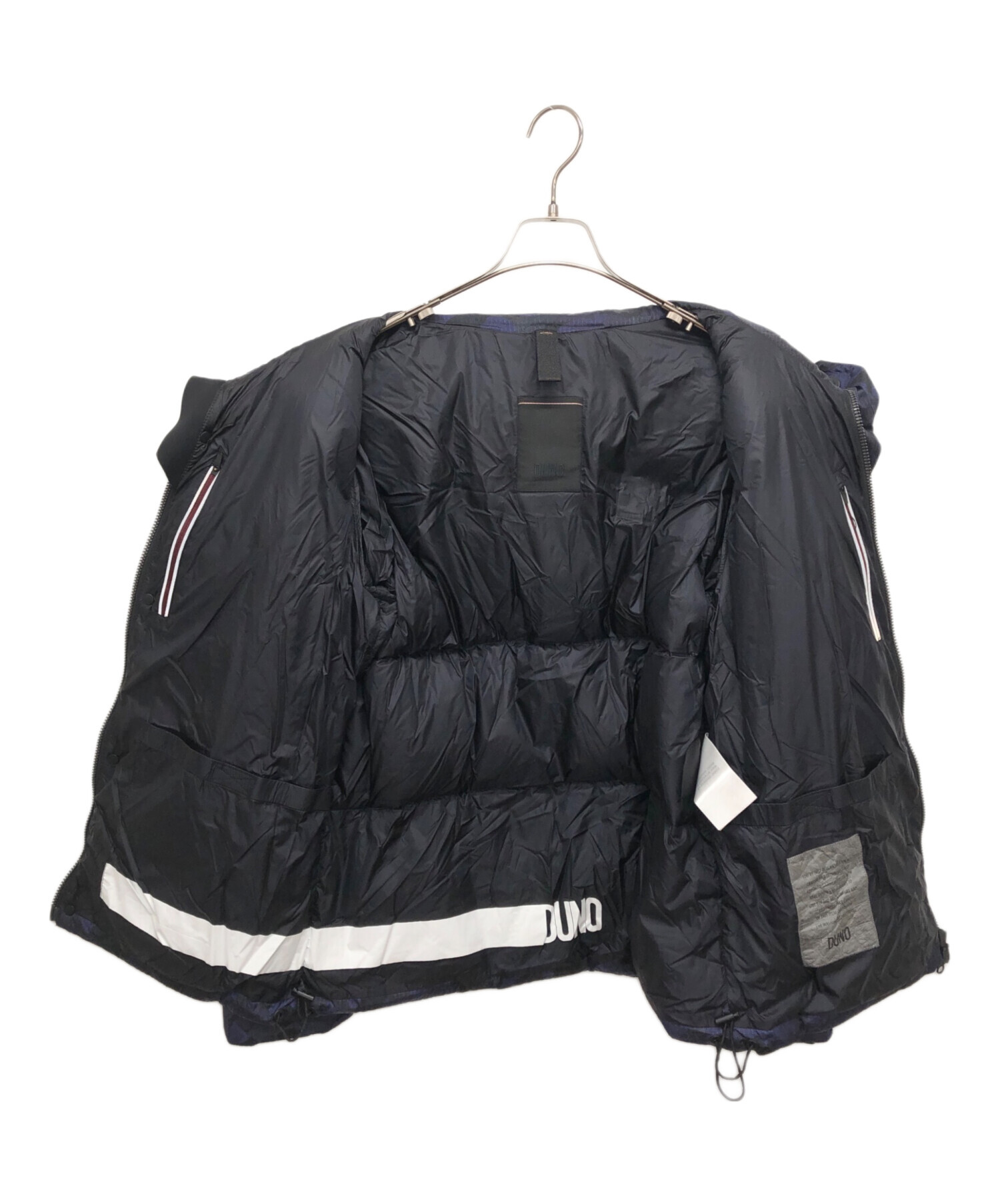 中古・古着通販】DUNO (デュノ) カモフラ柄ダウンジャケット ネイビー 