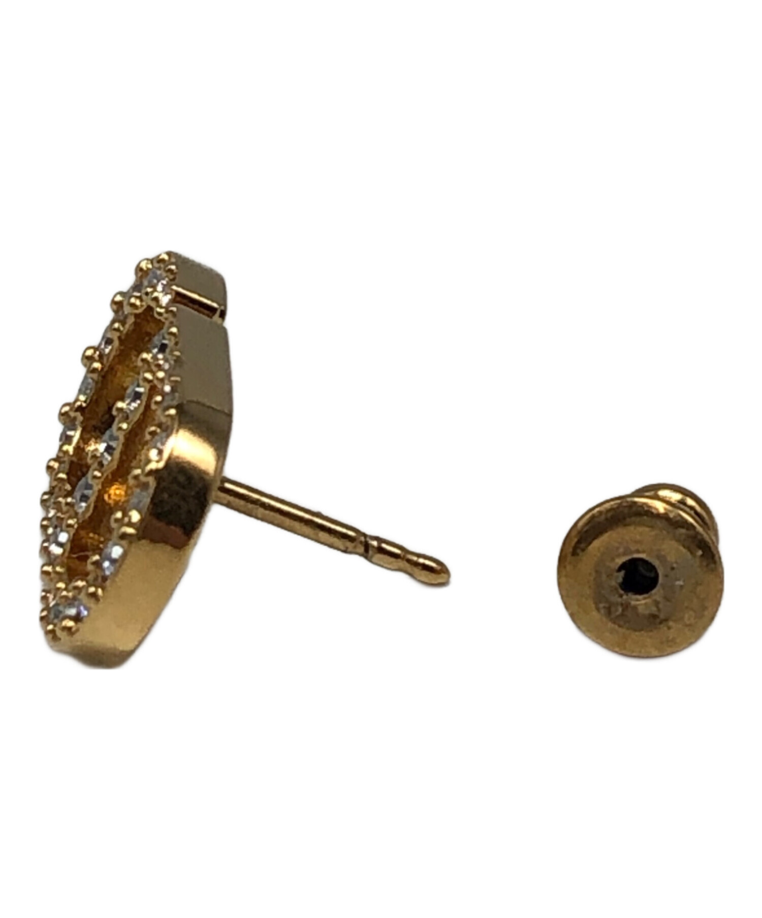 Dior ゴールド ピアス(片耳用) Petit CD スタッドピアス 正規品 楽天