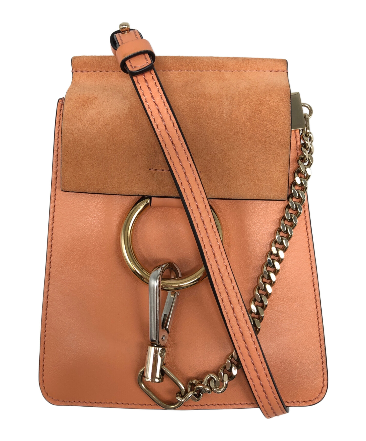 中古・古着通販】Chloe (クロエ) fayeスモールショルダーバッグ ピンク 