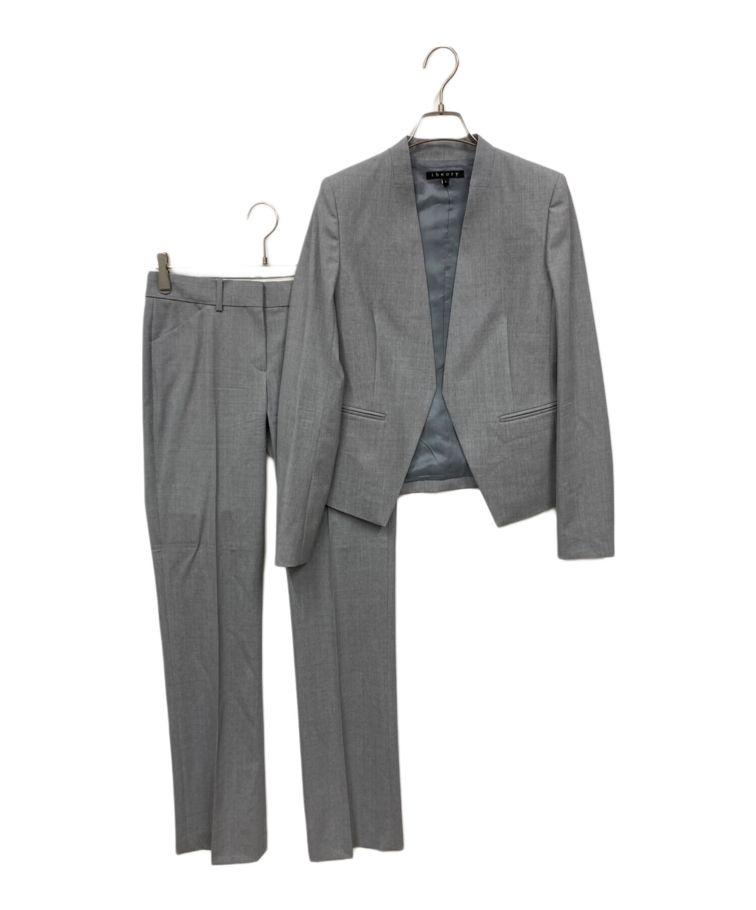 【極美品】Theory セオリー 現行 スーツ セットアップ グレー M 中古・古着通販】theory (セオリー) セットアップ グレー｜ブランド