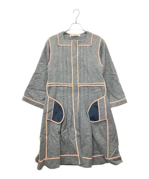 中古・古着通販】MARNI (マルニ) パイピングコート グレー サイズ:38