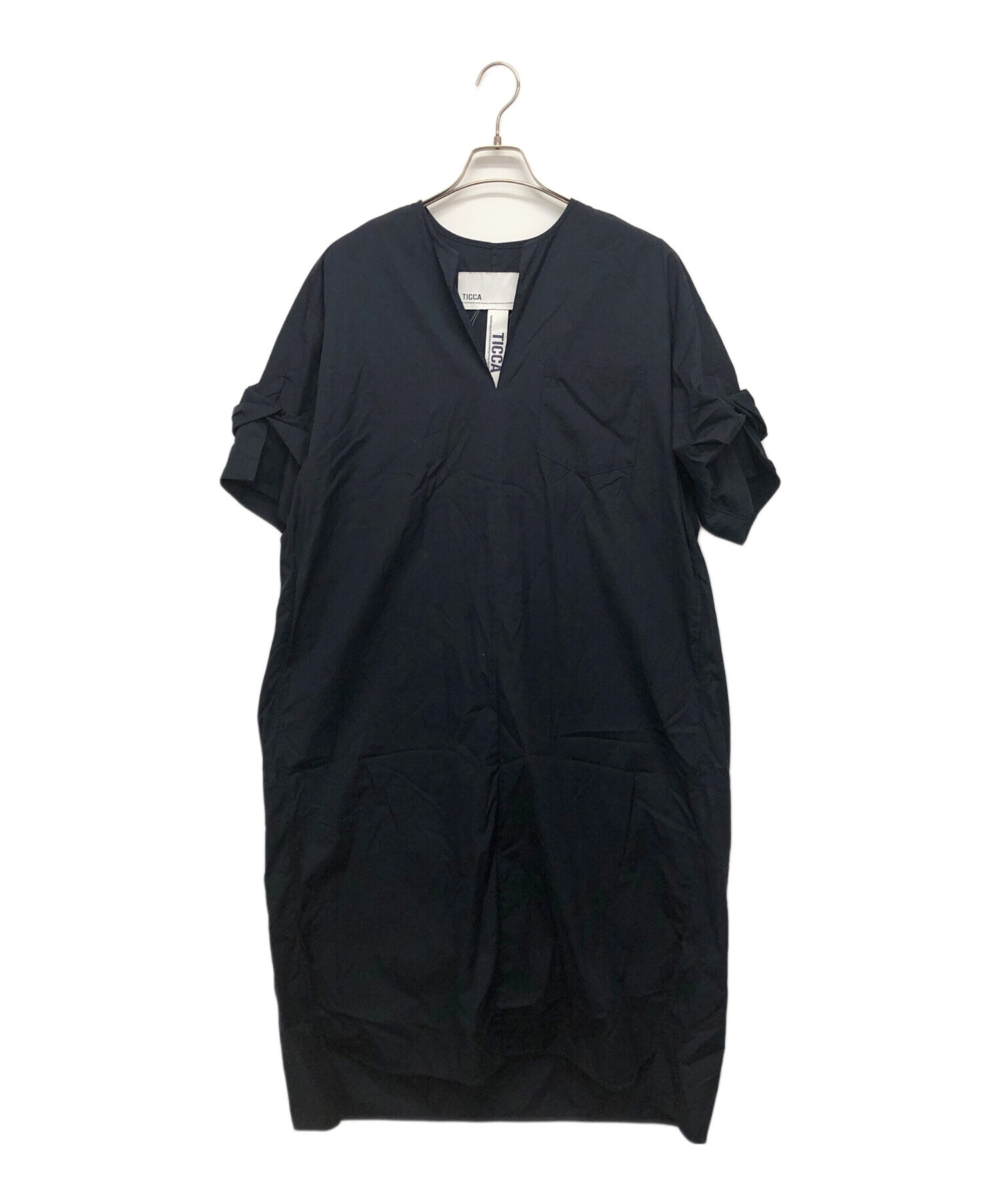 中古・古着通販】ticca (ティッカ) ツイストスリーブワンピース