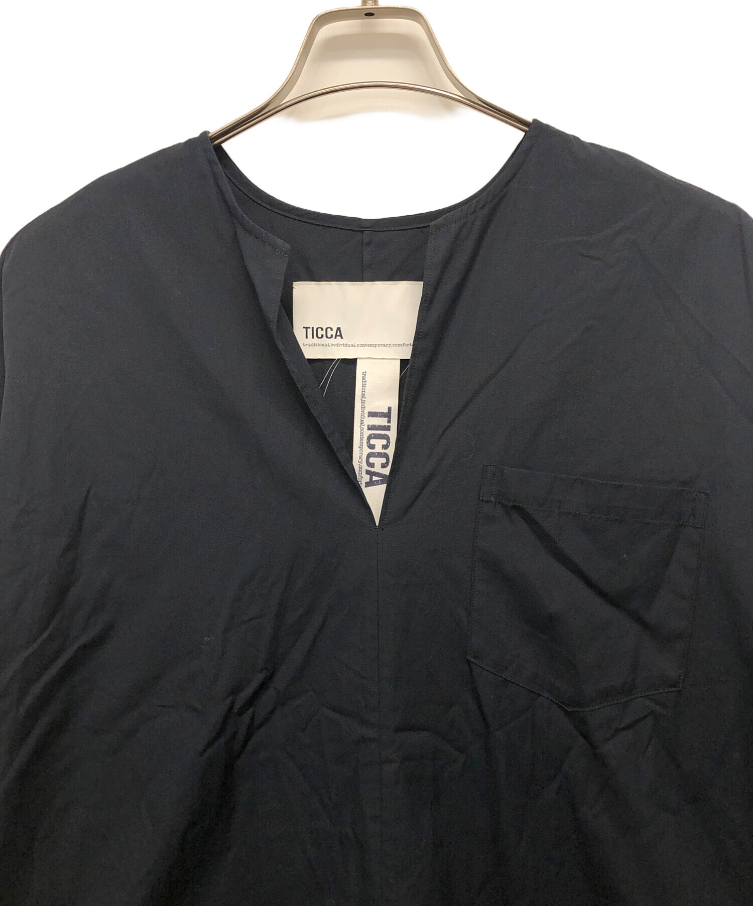 中古・古着通販】ticca (ティッカ) ツイストスリーブワンピース
