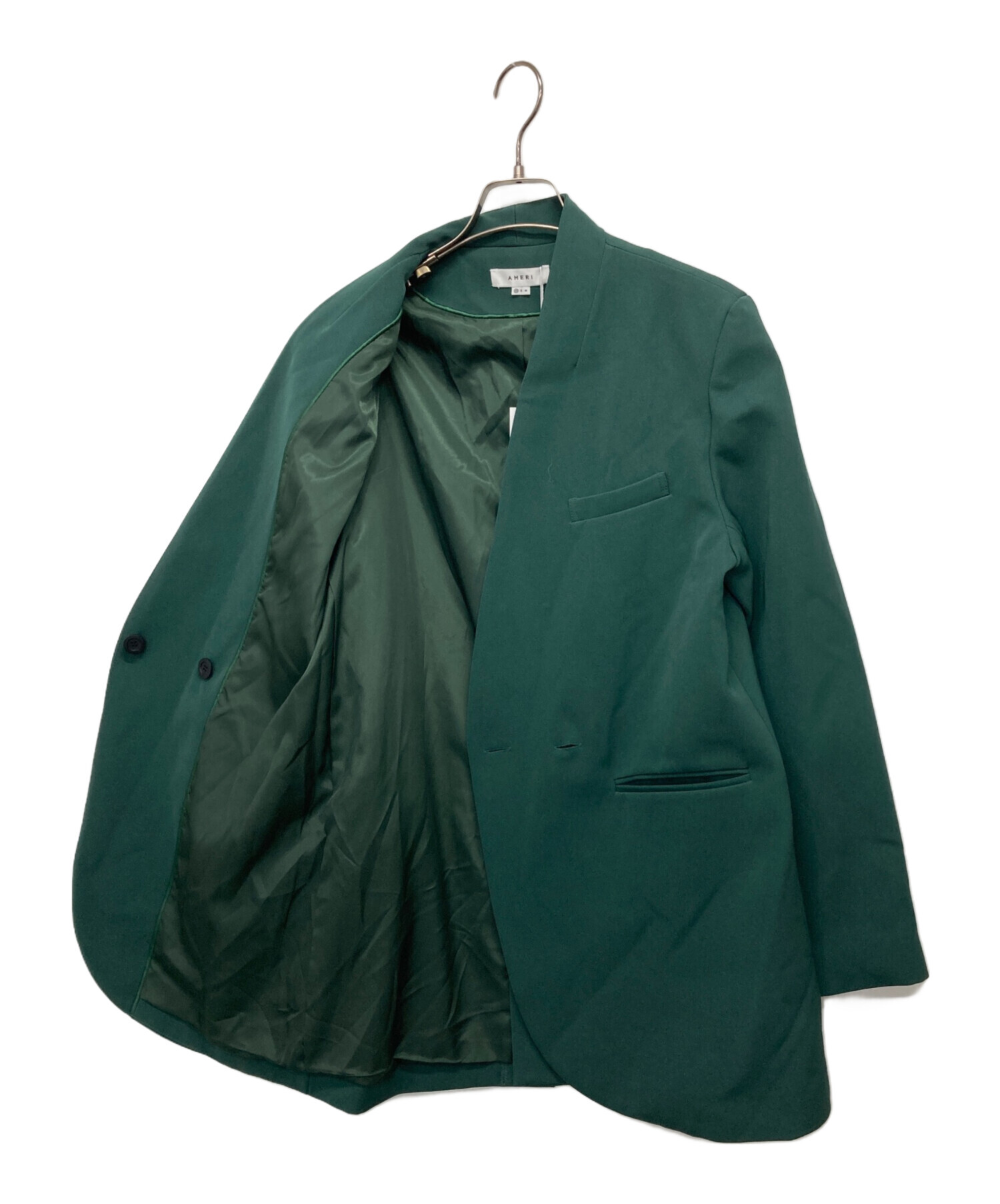 中古・古着通販】Ameri (アメリ) ESSENTIAL CURVE COLLAR JACKET