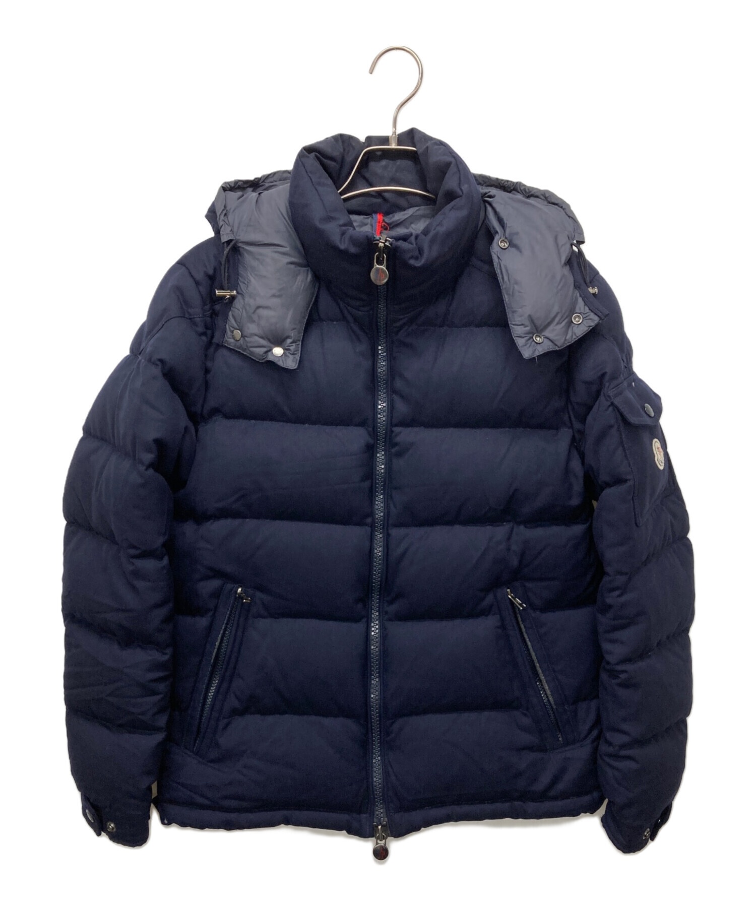 MONCLER ネイビー ダウンジャケット　美品　値下げ 中古・古着通販】MONCLER (モンクレール) ダウンジャケット ネイビー