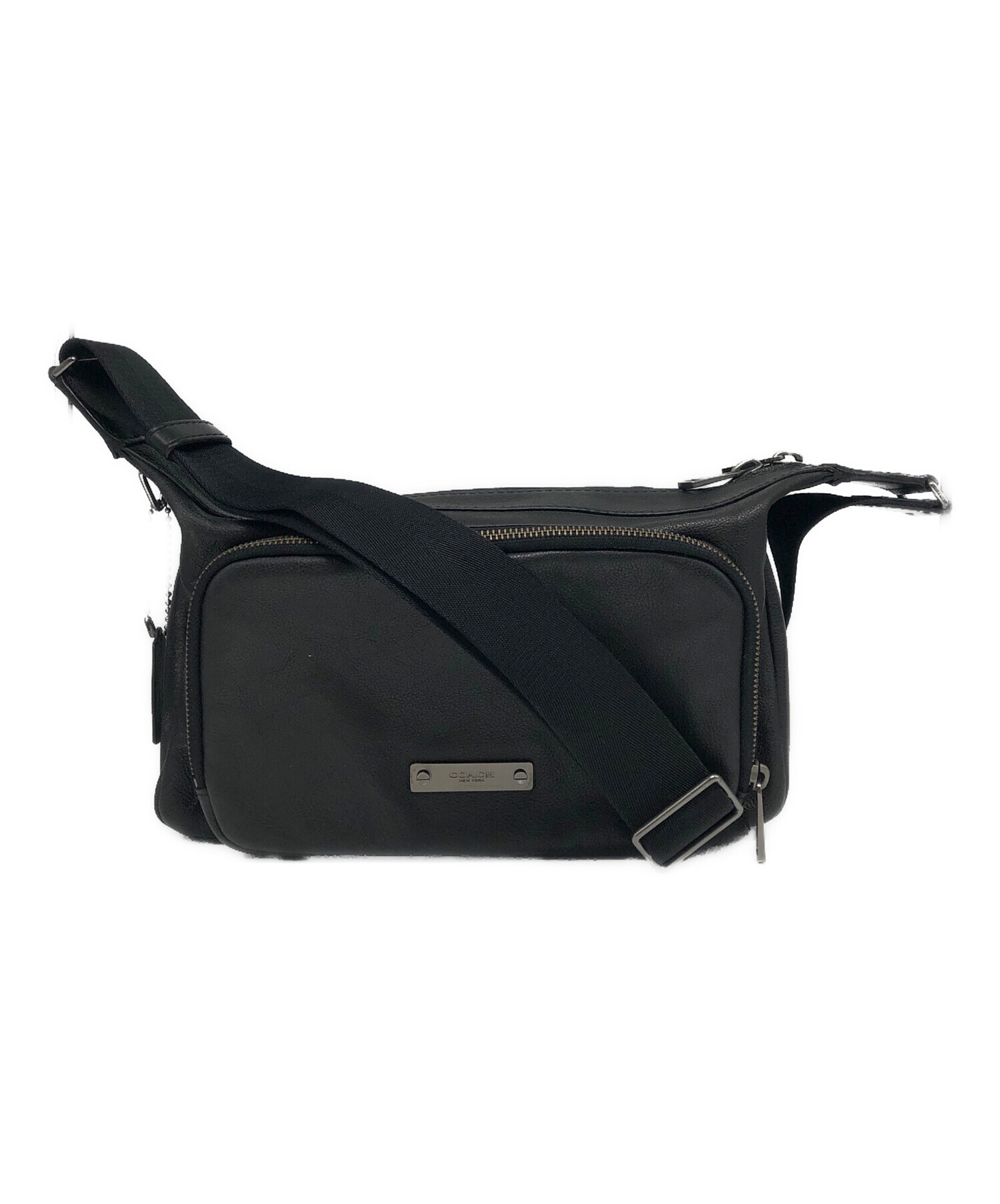 中古・古着通販】COACH (コーチ) THOMPSON Leather City Bag ブラック 