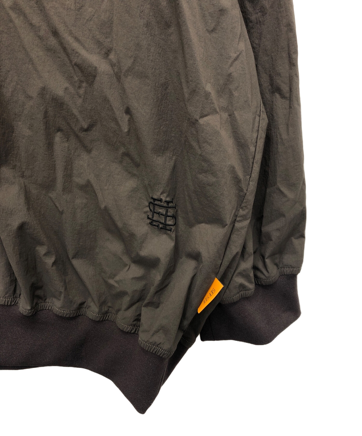 中古・古着通販】SEESEE (シーシー) ナイロンプルオーバー ブラウン