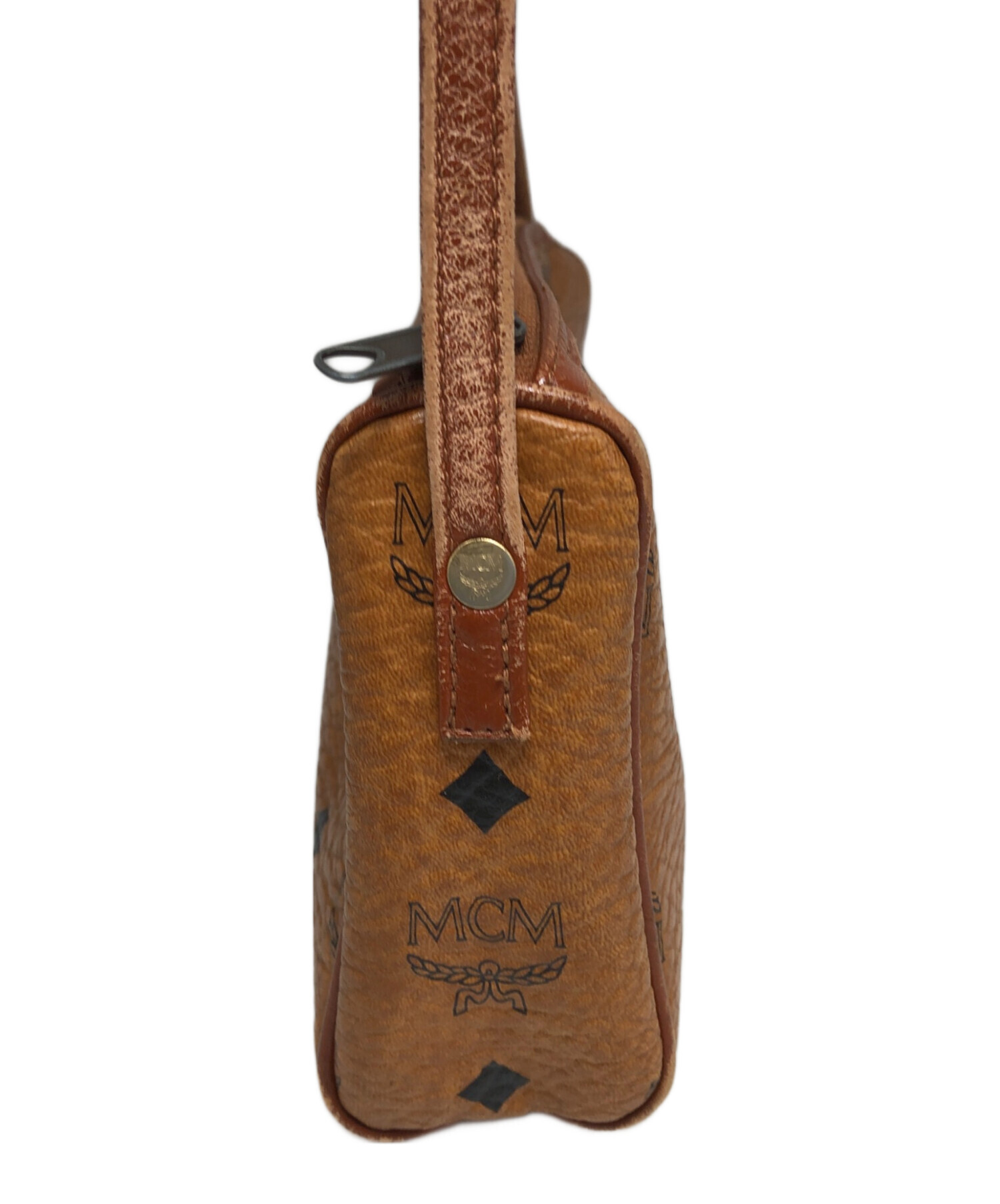 中古・古着通販】MCM (エムシーエム) ミニショルダーバッグ ブラウン 