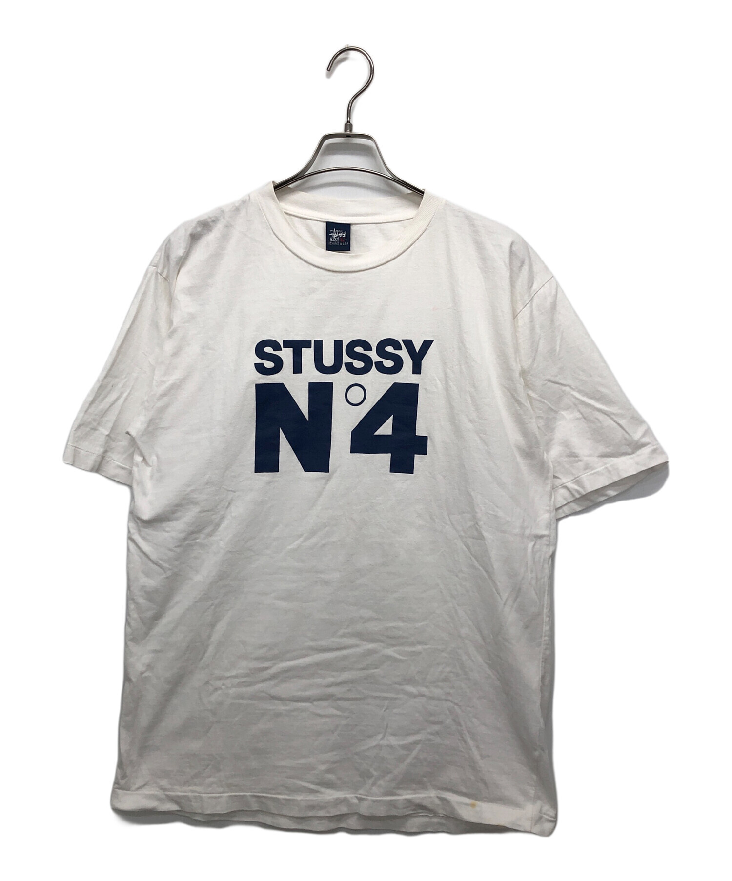 中古・古着通販】stussy (ステューシー) N4プリントTシャツ ホワイト