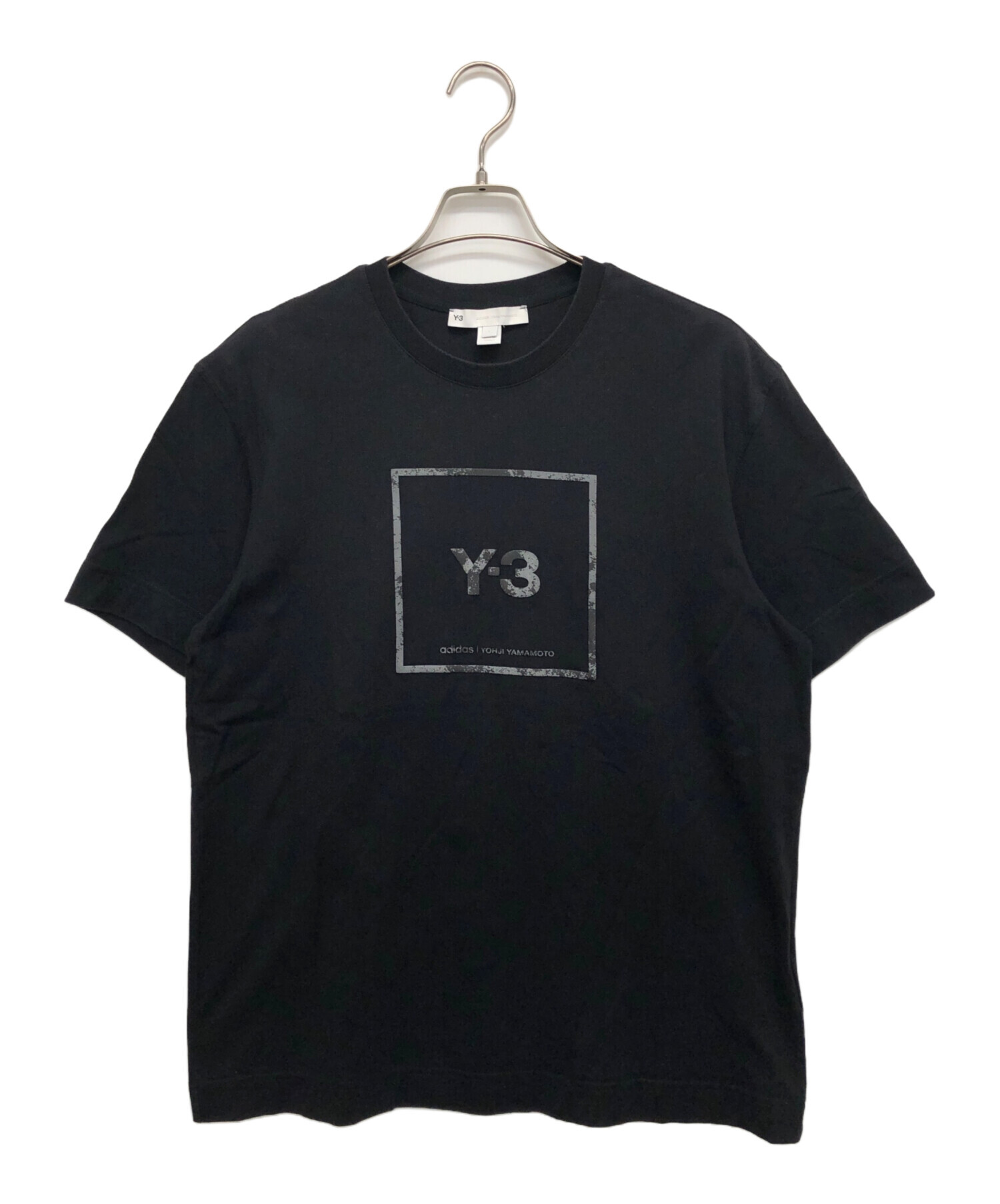 中古・古着通販】Y-3 (ワイスリー) スクエアラベルロゴTシャツ 