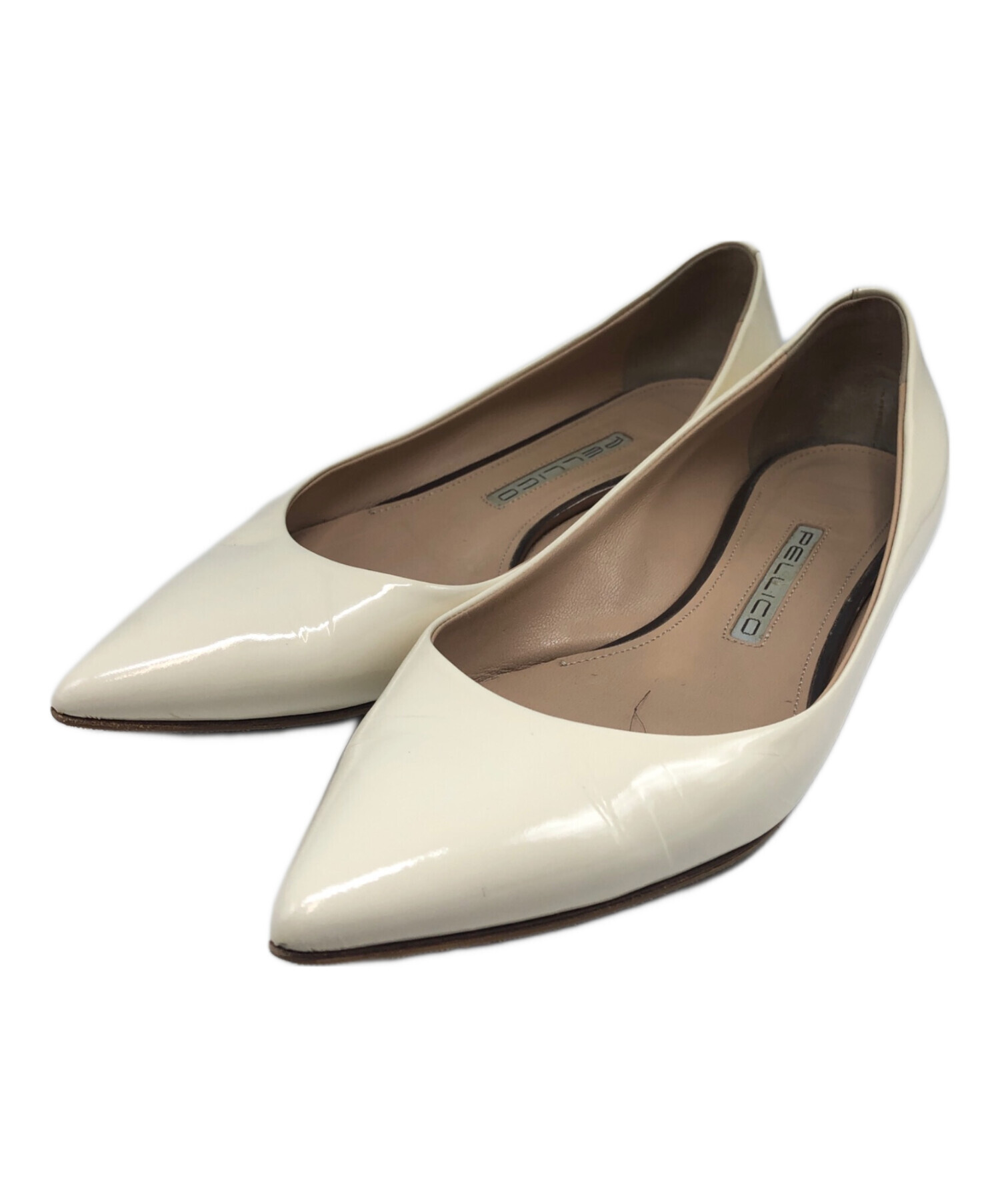 中古・古着通販】PELLICO (ペリーコ) フラットパンプス ベージュ