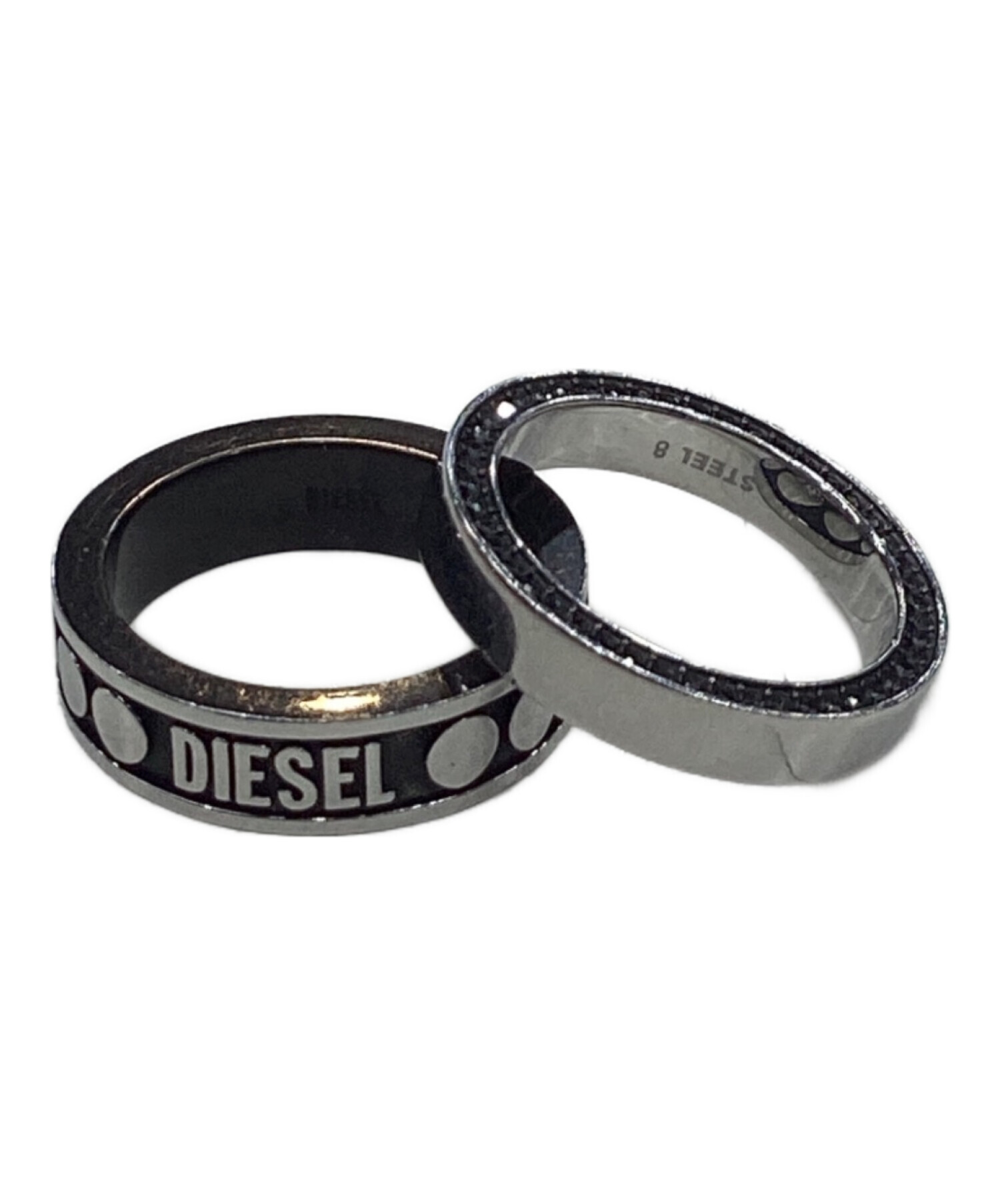 中古・古着通販】DIESEL (ディーゼル) ダブルリング/RING ブラック 
