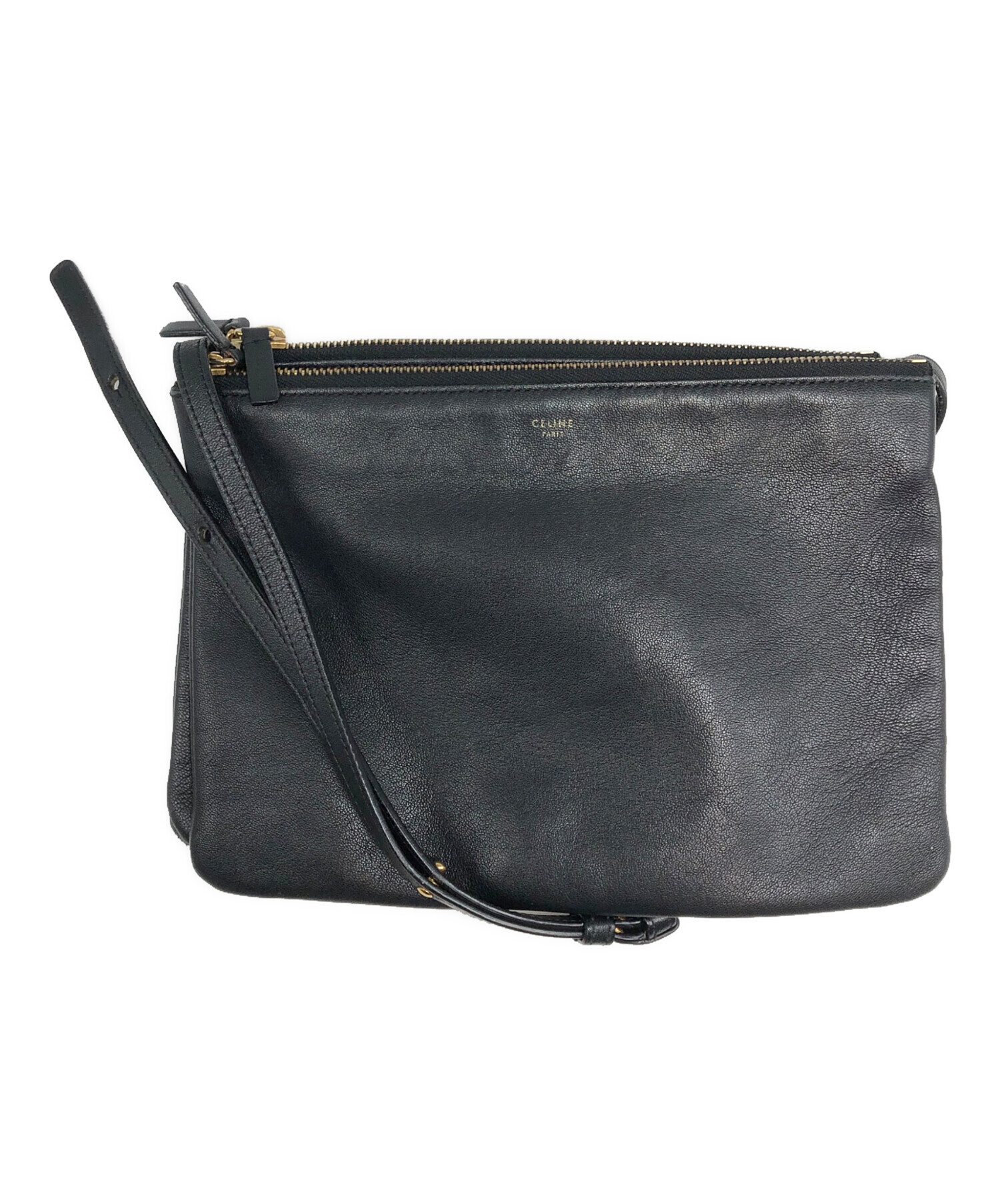 中古・古着通販】CELINE (セリーヌ) トリオショルダーバッグ ブラック 