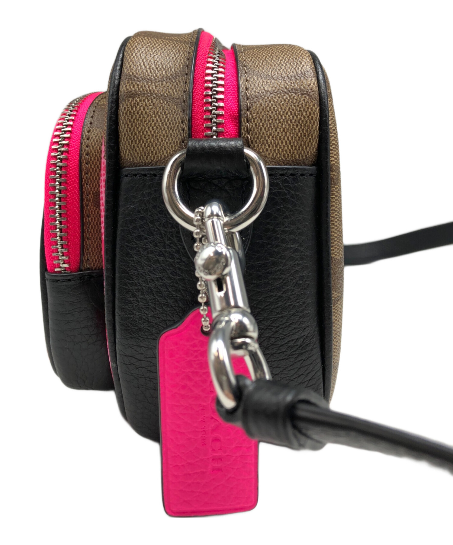 中古・古着通販】COACH (コーチ) ローズプリントショルダーバッグ 