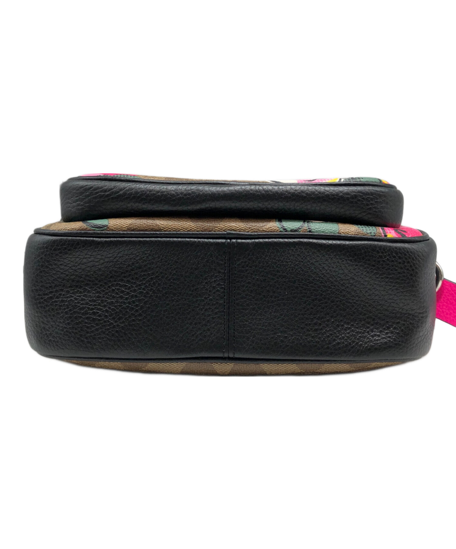 中古・古着通販】COACH (コーチ) ローズプリントショルダーバッグ 