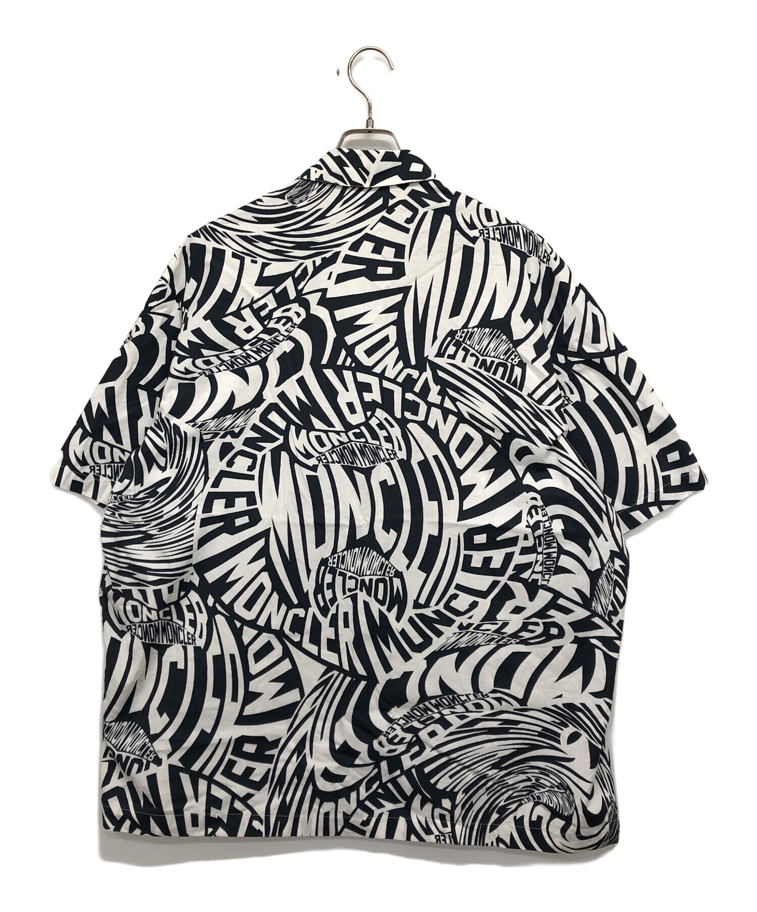 中古・古着通販】MONCLER (モンクレール) CAMICIA総柄シャツ ネイビー