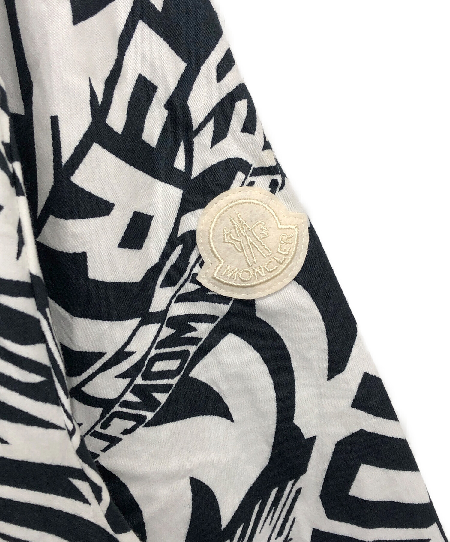 中古・古着通販】MONCLER (モンクレール) CAMICIA総柄シャツ ネイビー