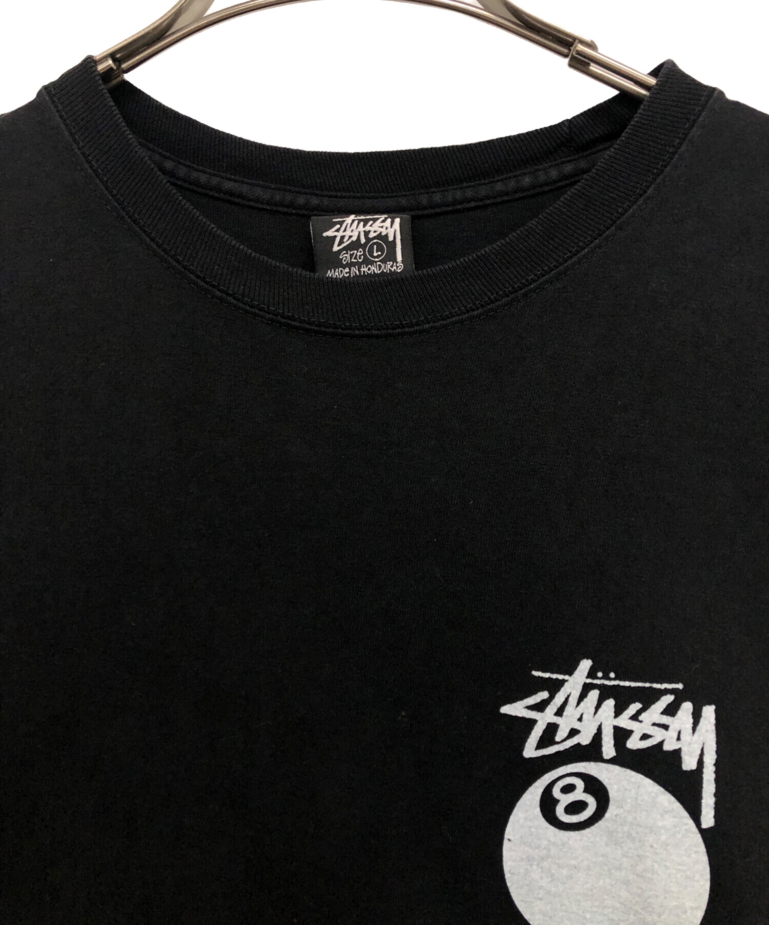 中古・古着通販】stussy (ステューシー) 8 BALL TEE ブラック サイズ:L 
