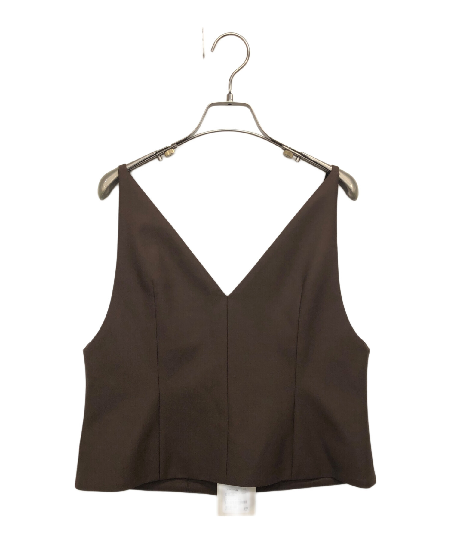 イウエンマトフ キャミソールベスト ブラウン 新品タグ付き