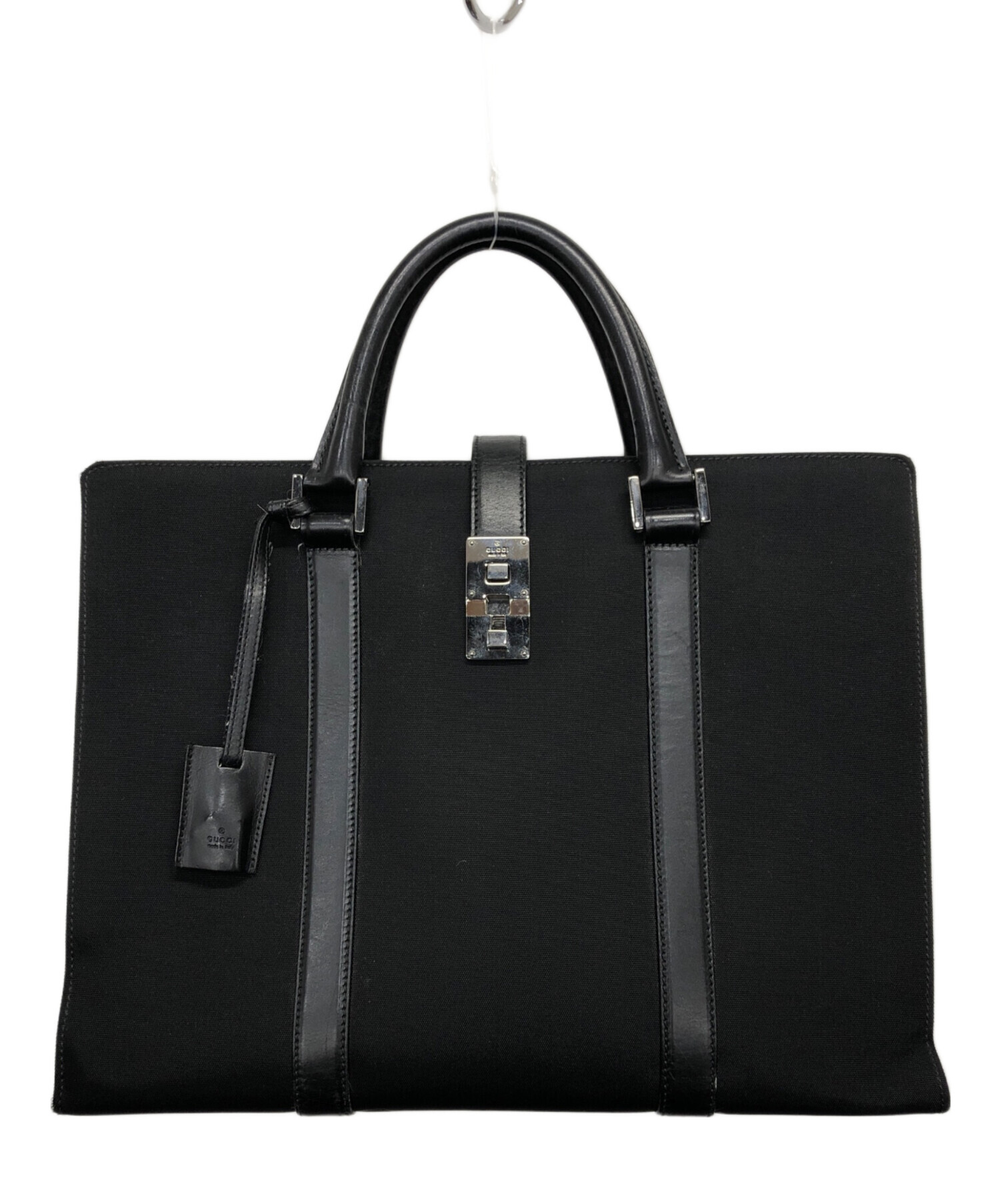 未使用級✨　グッチ　ビジネスバッグ　ブリーフケース　2way ロゴ　ブラック 中古・古着通販】GUCCI (グッチ) ビジネスバッグ/ブリーフケース