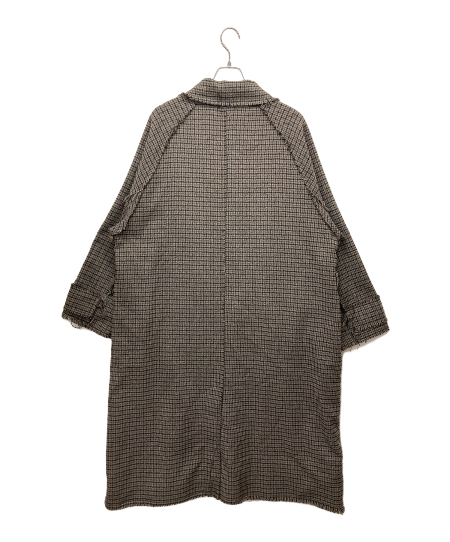 中古・古着通販】kooi (コーイ) MULTI-COLOR CHECK DUFFLE COAT