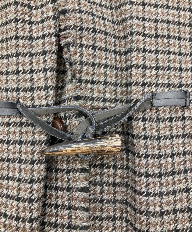 中古・古着通販】kooi (コーイ) MULTI-COLOR CHECK DUFFLE COAT
