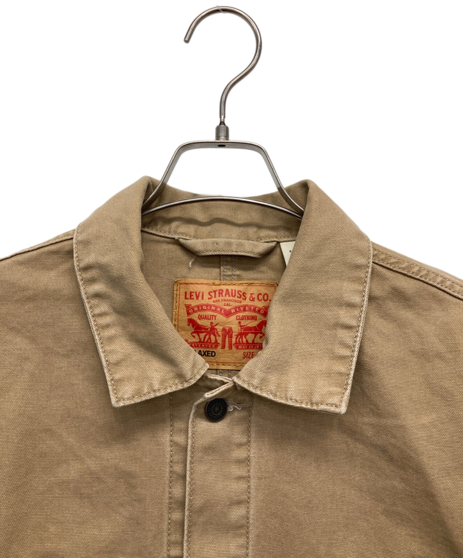中古・古着通販】LEVI'S (リーバイス) カバーオール ベージュ サイズ:M