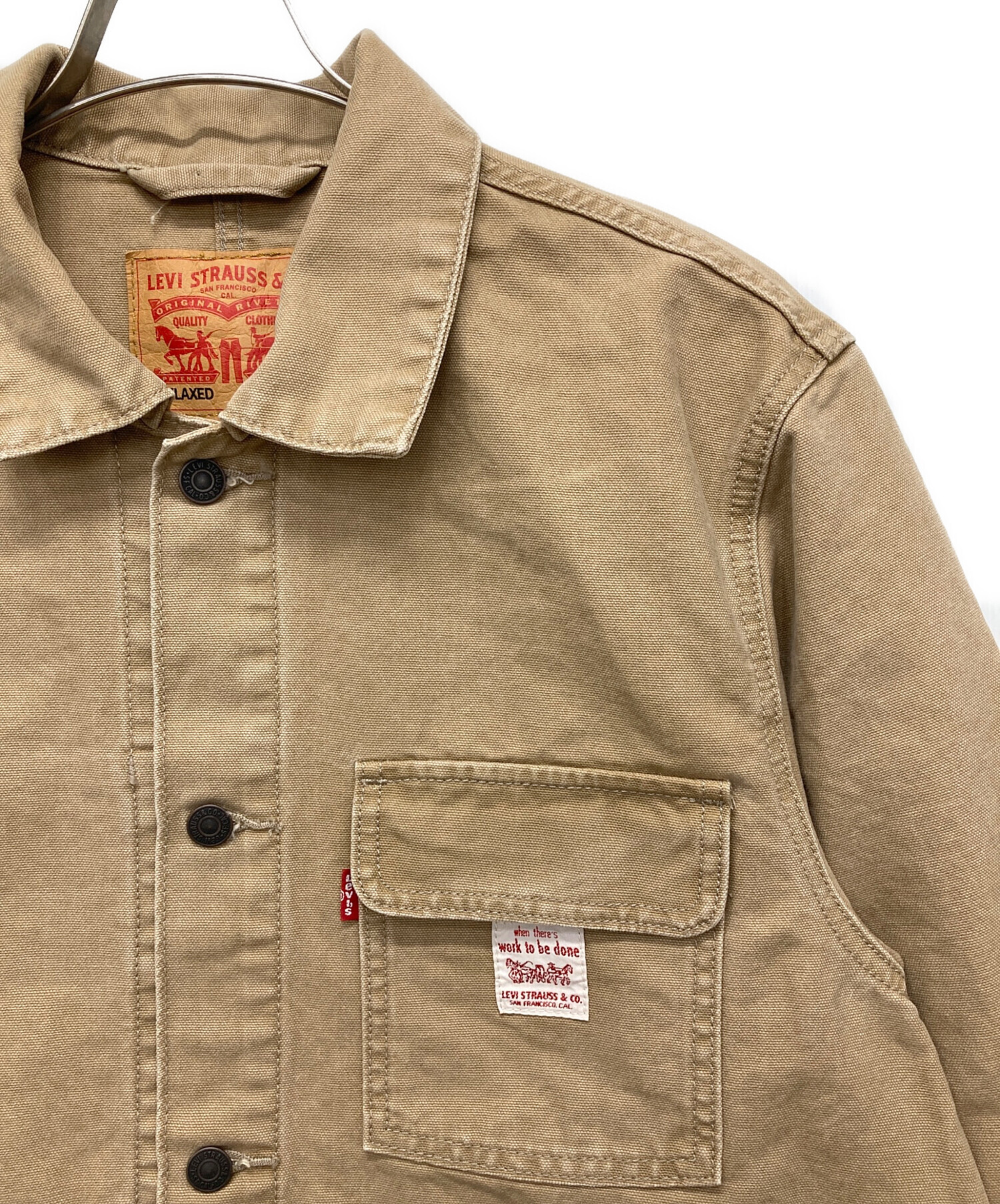 中古・古着通販】LEVI'S (リーバイス) カバーオール ベージュ サイズ:M