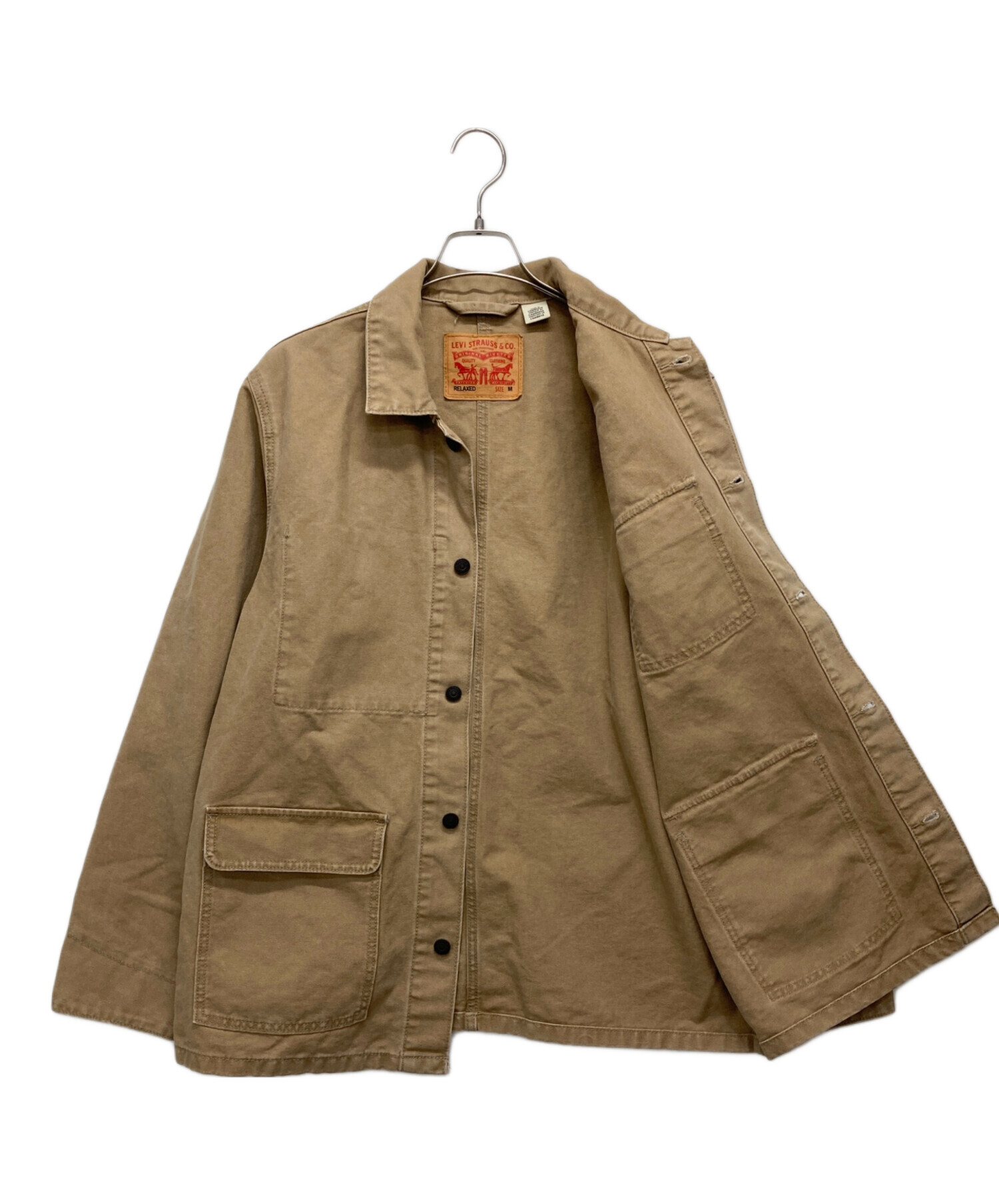 Levi's ベージュ カバーオール LEVI\u0027S (リーバイス) カバーオール ベージュ サイズ:M