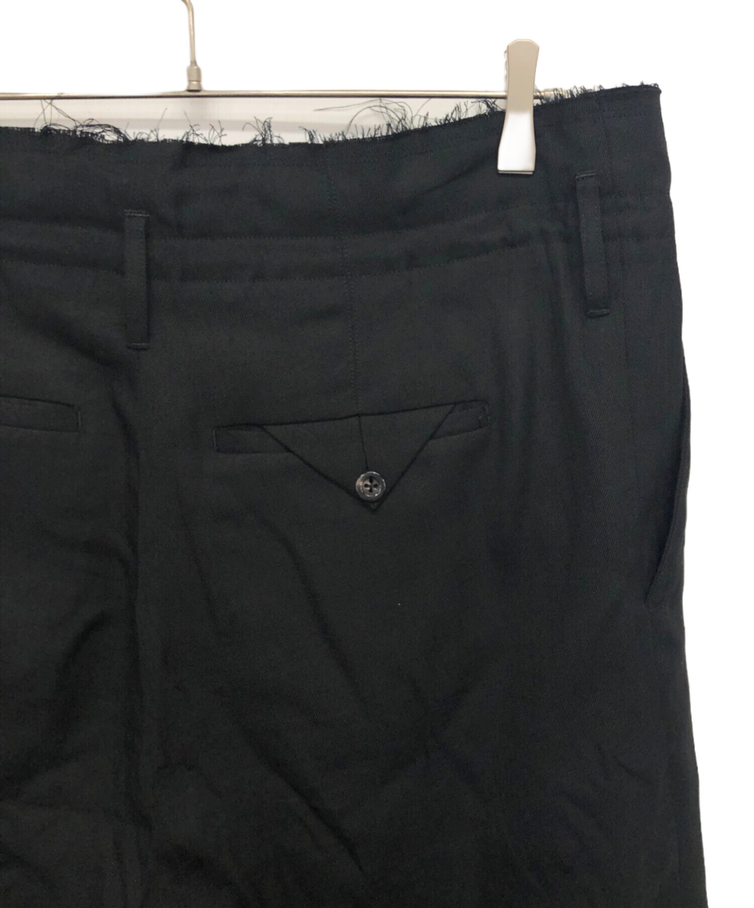 中古・古着通販】ANCELLM (アンセルム) DAMAGE WOOL 2TUCK SLACKS