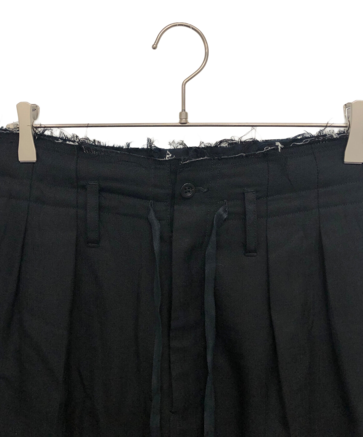 中古・古着通販】ANCELLM (アンセルム) DAMAGE WOOL 2TUCK SLACKS