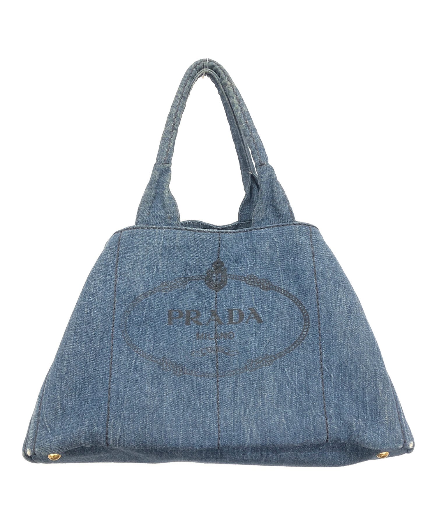 PRADA プラダカナパデニムトートバッグ