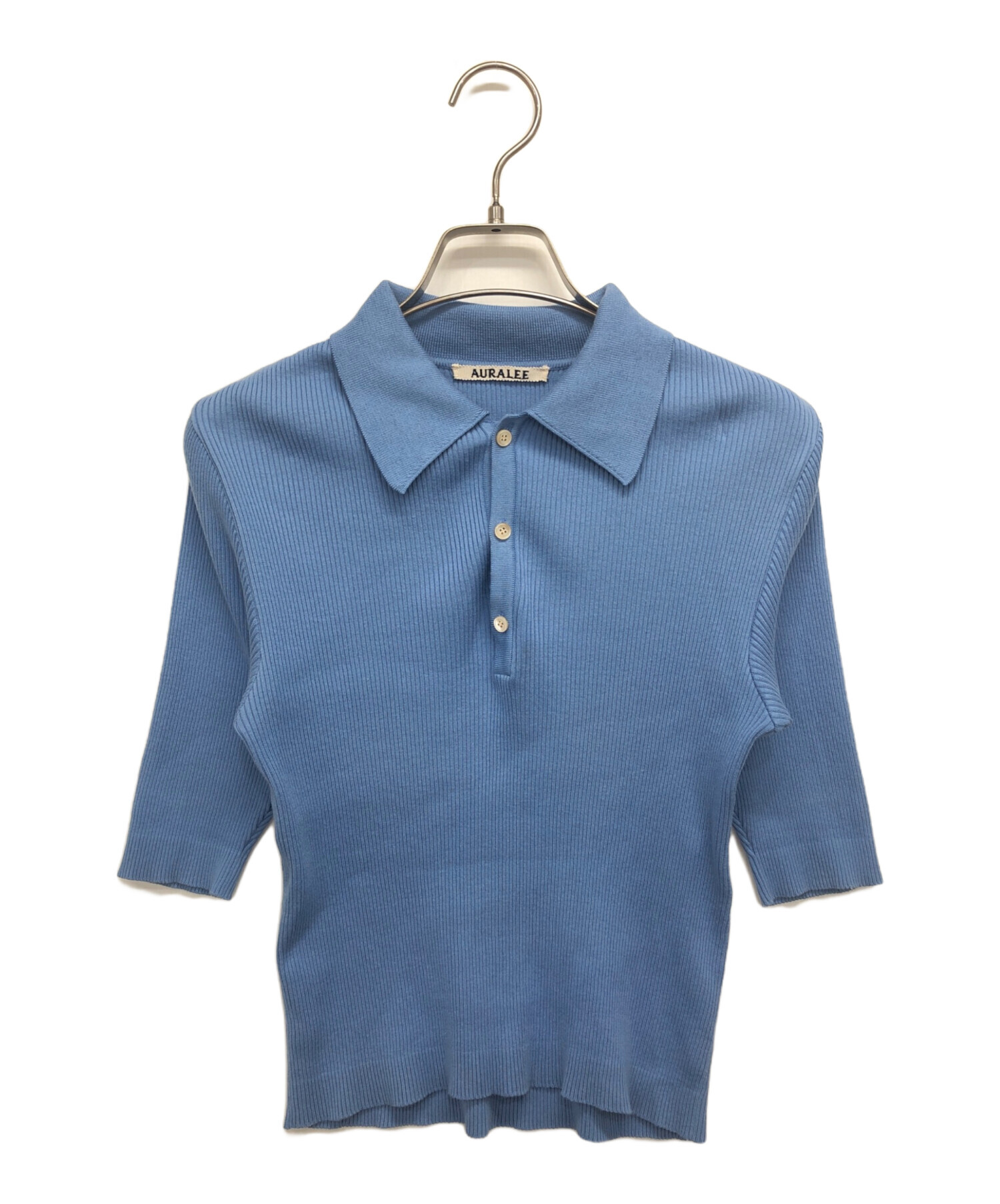中古・古着通販】AURALEE (オーラリー) GIZA HIGH GAUGE RIB KNIT POLO
