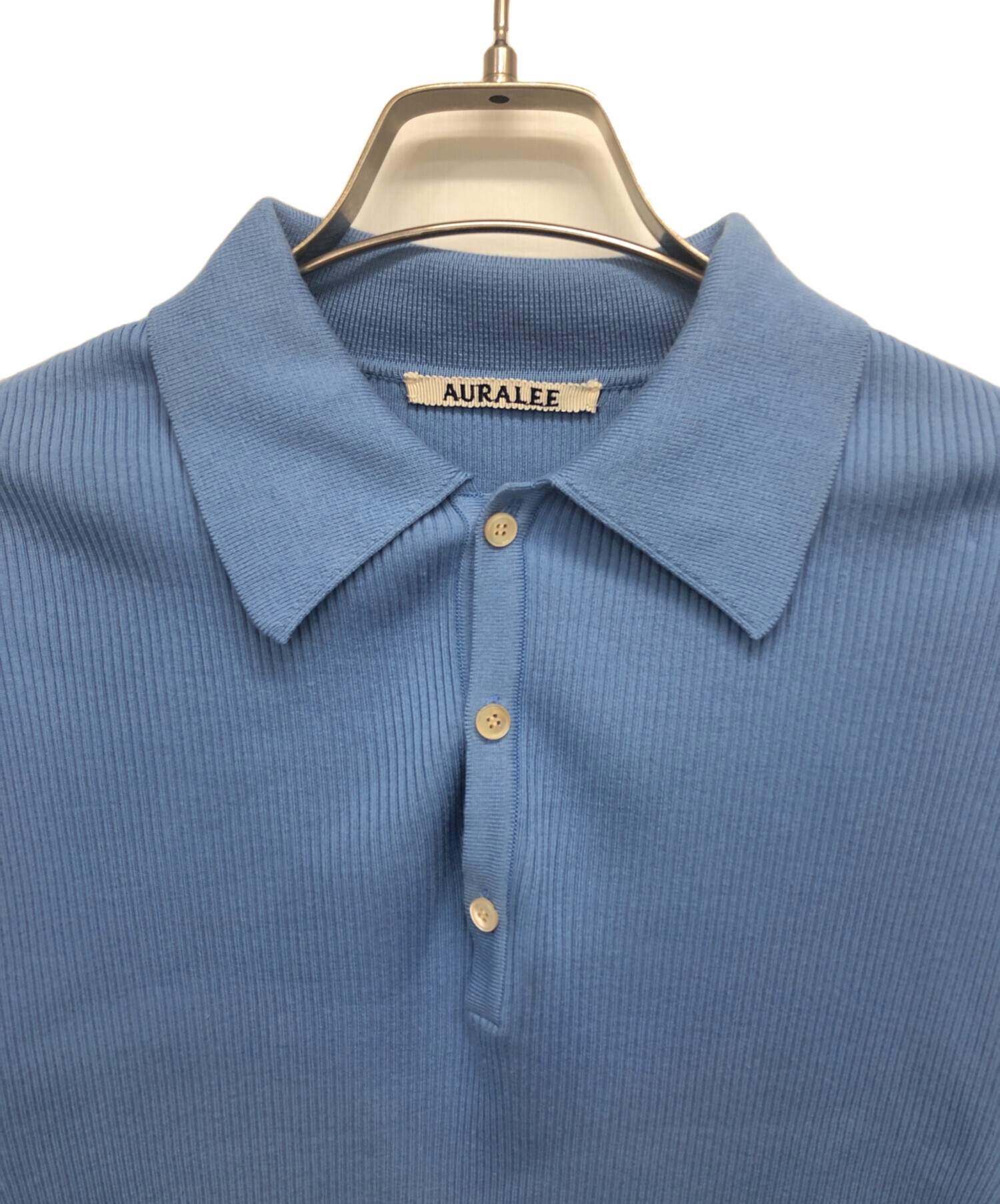 中古・古着通販】AURALEE (オーラリー) GIZA HIGH GAUGE RIB KNIT POLO