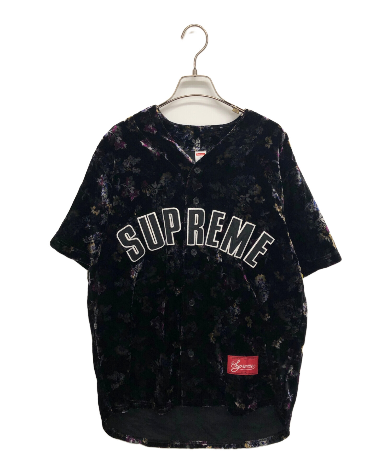 Supreme ベロアフローラルジャージ Mサイズ　ベースボールシャツ 中古・古着通販】SUPREME (シュプリーム) Floral Velour Baseball