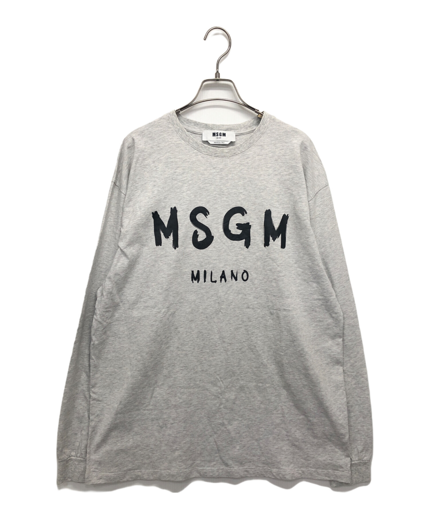 中古・古着通販】MSGM (エムエスジーエム) PAINT BRUSHED LOGO T 