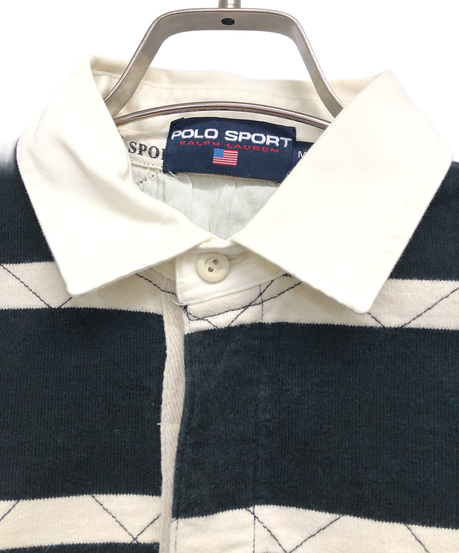 中古・古着通販】POLO SPORT (ポロスポーツ) ラガーシャツ ブラック