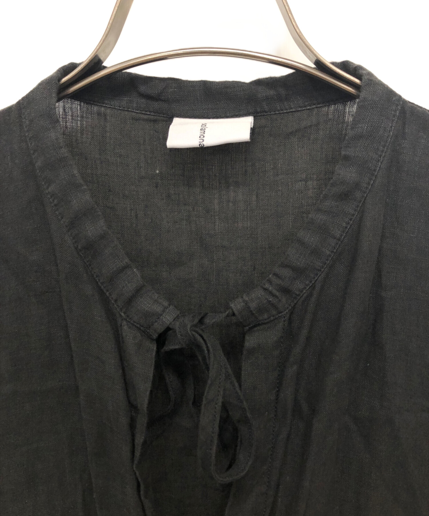 中古・古着通販】solamonat poche (ソラモナ ポッシェ) リネンブラウス 