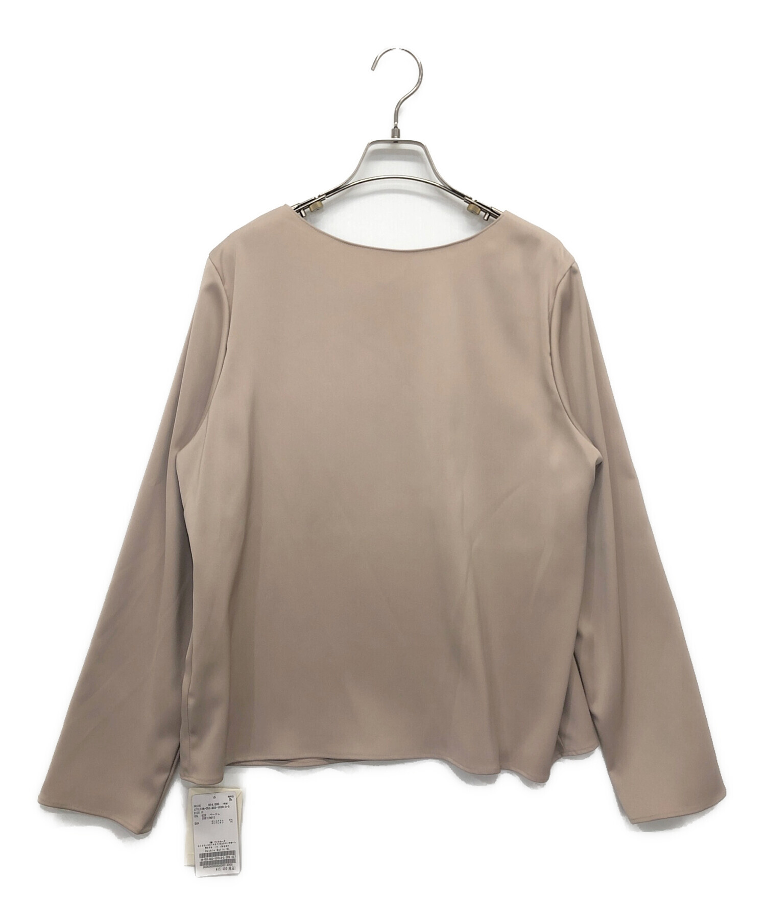 Plage プラージュ ブラウス M ベージュ 【古着】【中古】【送料無料】 中古・古着通販】Plage (プラージュ) ギャザーミニブラウス アイボリー