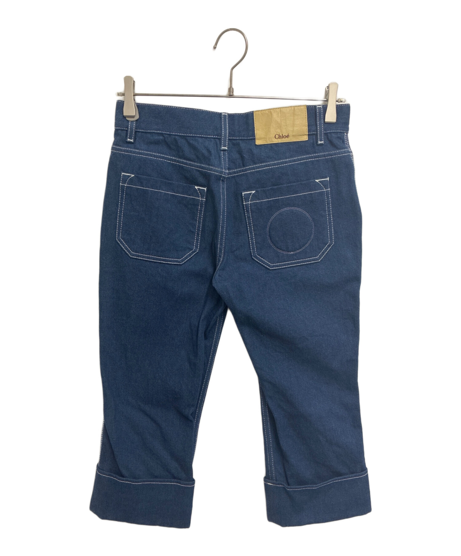Chloe デニム 38 中古・古着通販】Chloe (クロエ) クロップドデニムパンツ インディゴ