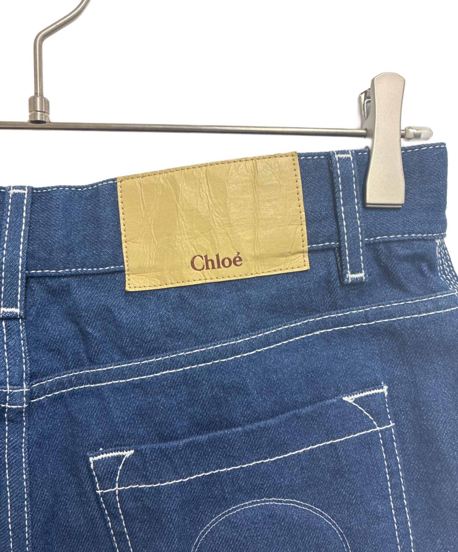 Chloe デニム 38 中古・古着通販】Chloe (クロエ) クロップドデニムパンツ インディゴ