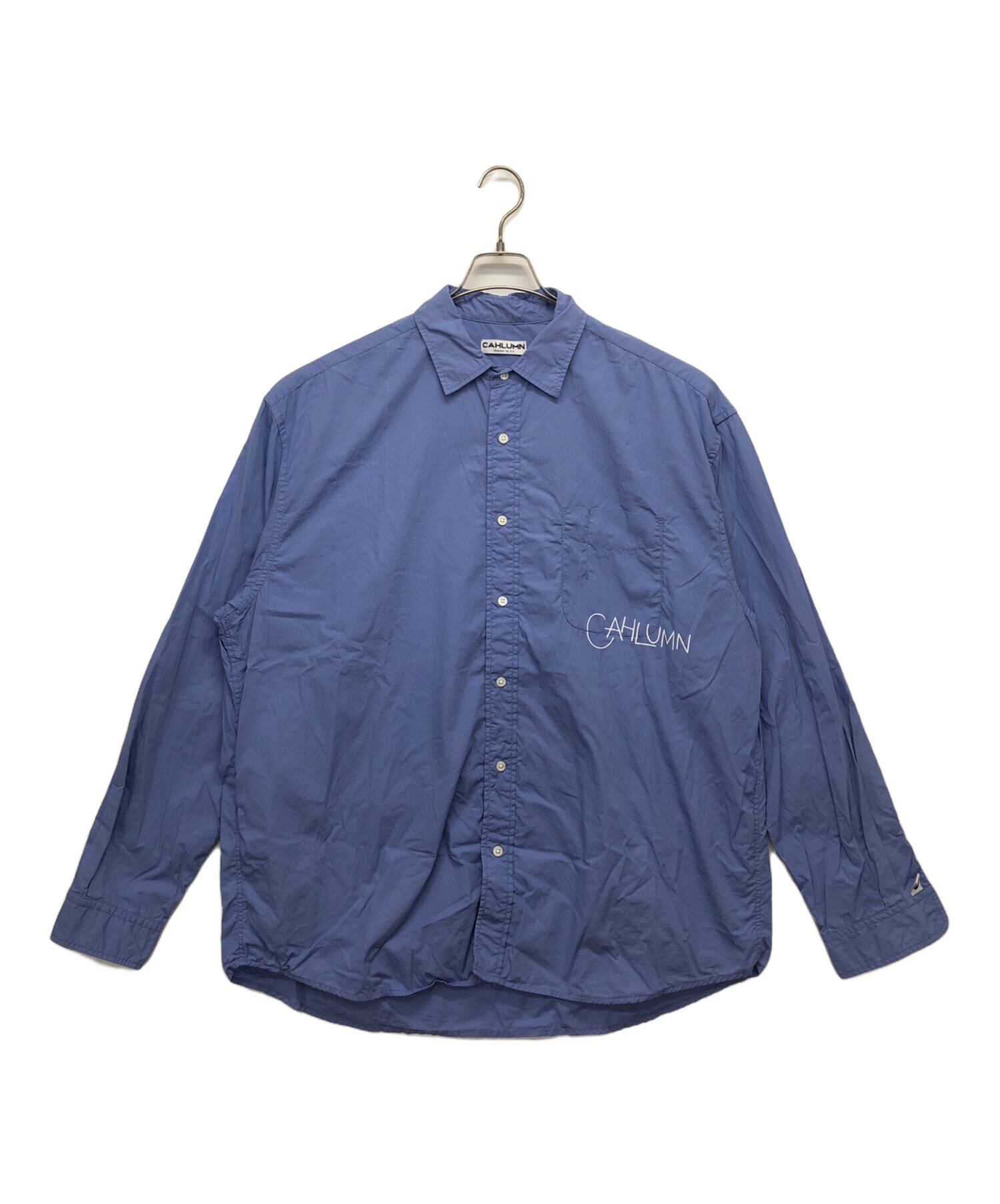 中古・古着通販】CAHLUMN (カウラム) 長袖コットンシャツ ブルー