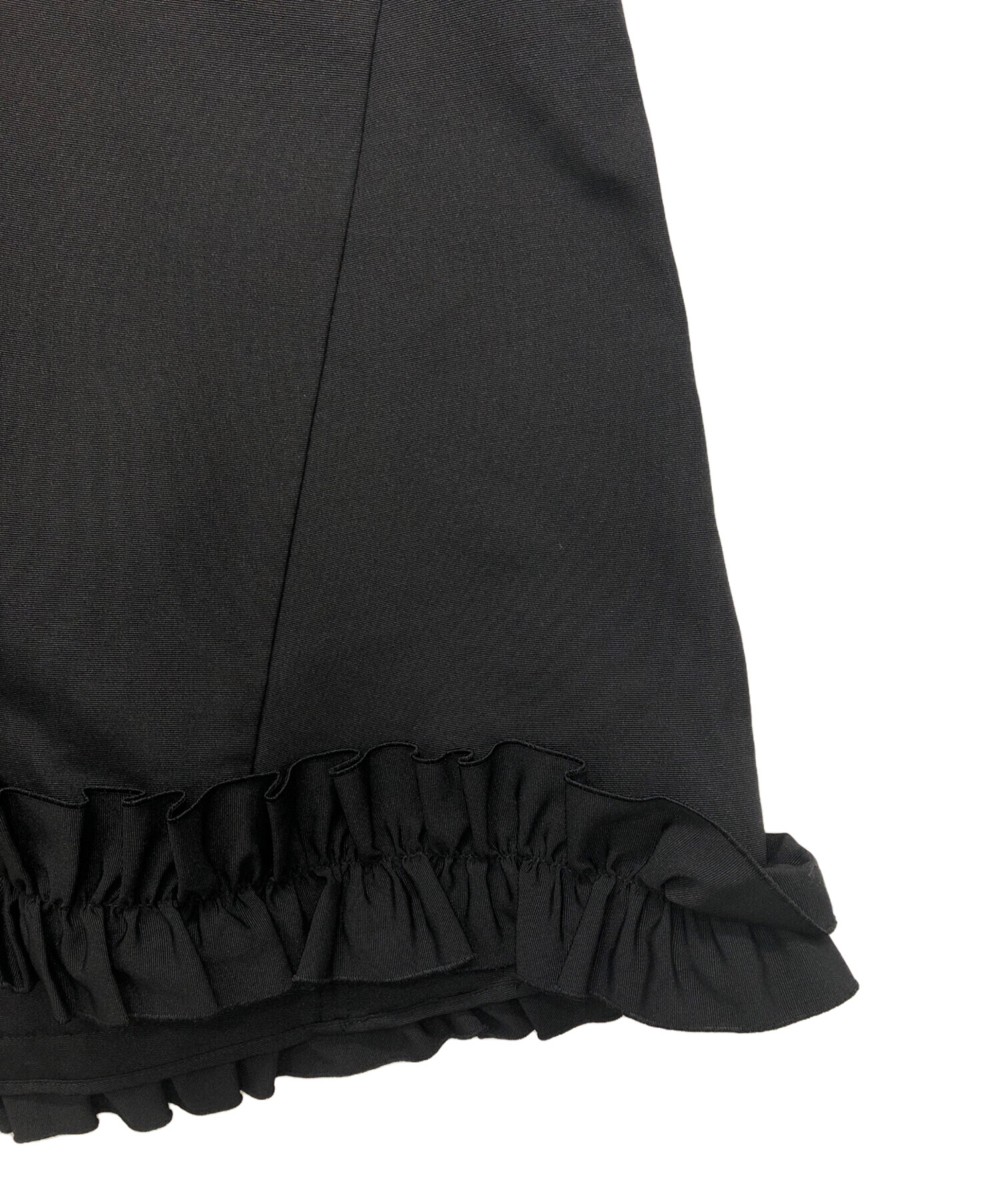 ハッシュニュアンス　フリルヘムジレ　ブラウス　ブラック　オンワード樫山 ハッシュニュアンス フリルヘムジレ ブラウス ブラック オン