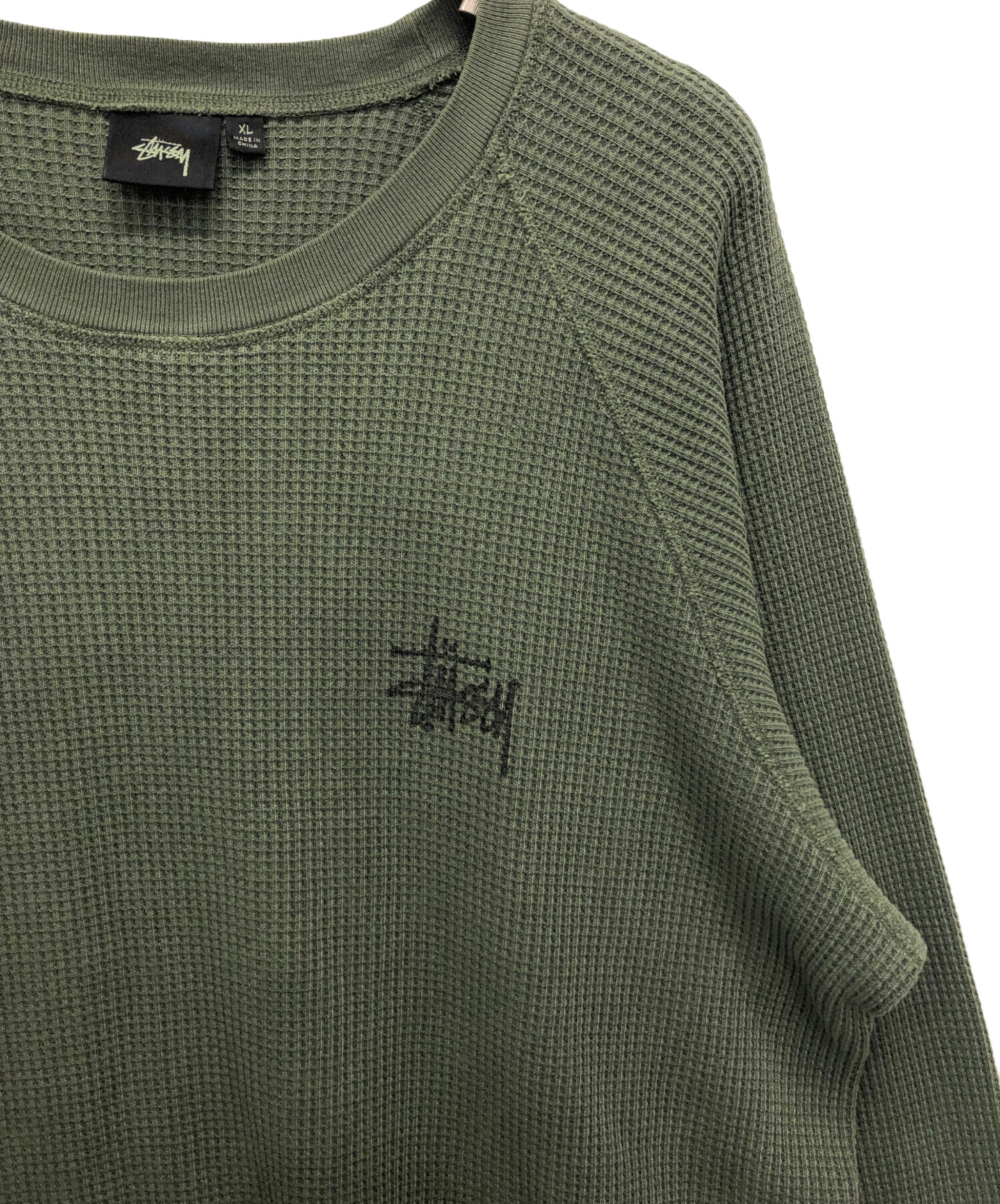 中古・古着通販】stussy (ステューシー) RAGLAN THERMAL LS CREW 