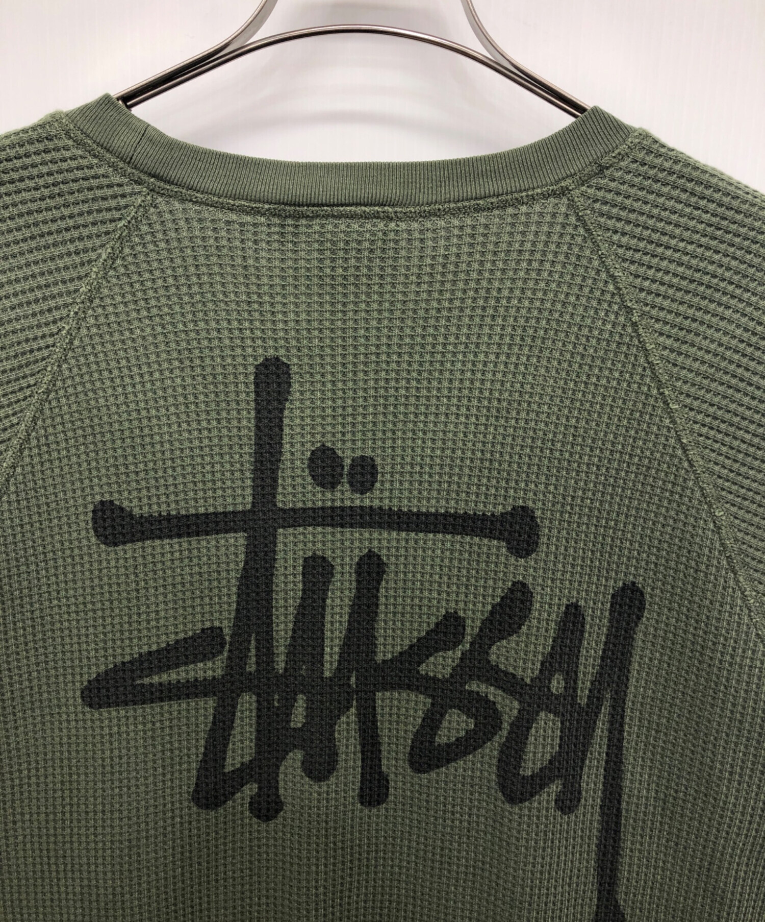 中古・古着通販】stussy (ステューシー) RAGLAN THERMAL LS CREW 