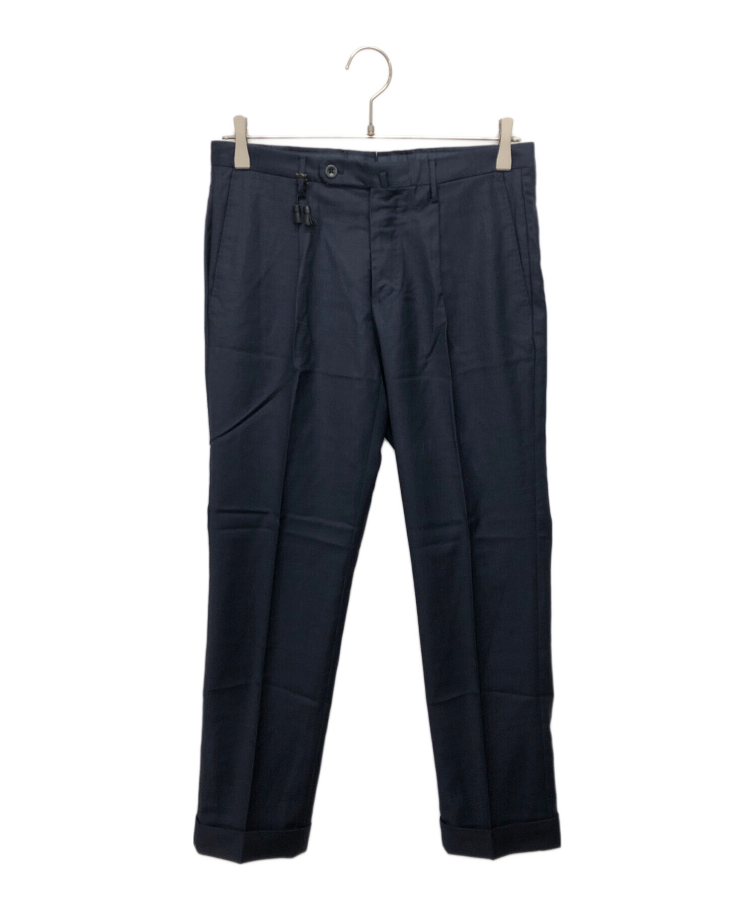 【試着のみ未使用品】インコテックス ネイビースラックス INCOTEX 中古・古着通販】INCOTEX (インコテックス) スリムフィットパンツ