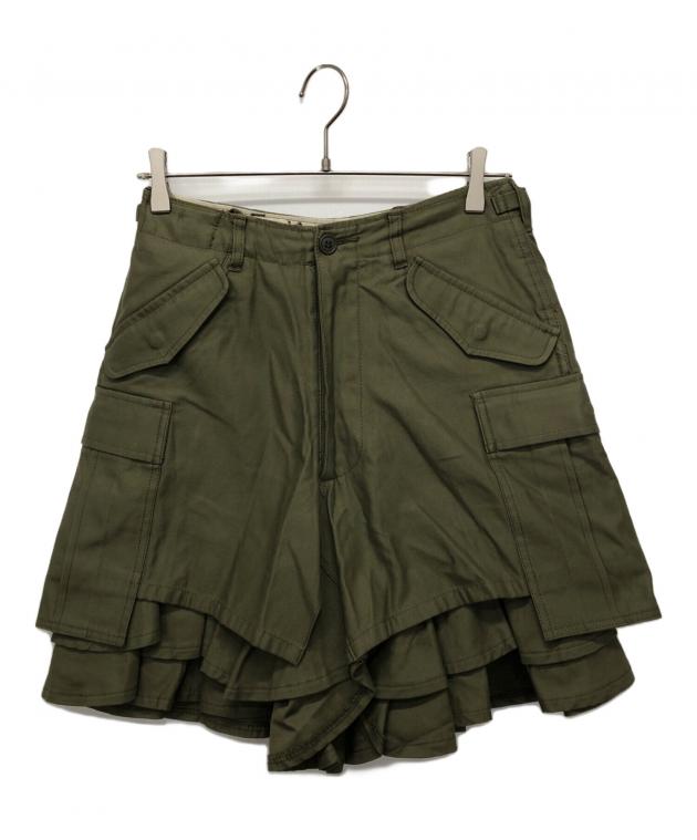 ジュンヤワタナベ コムデギャルソン ミリタリー キュロット S カーキ 中古・古着通販】JUNYA WATANABE COMME des GARCONS ((ジュンヤ