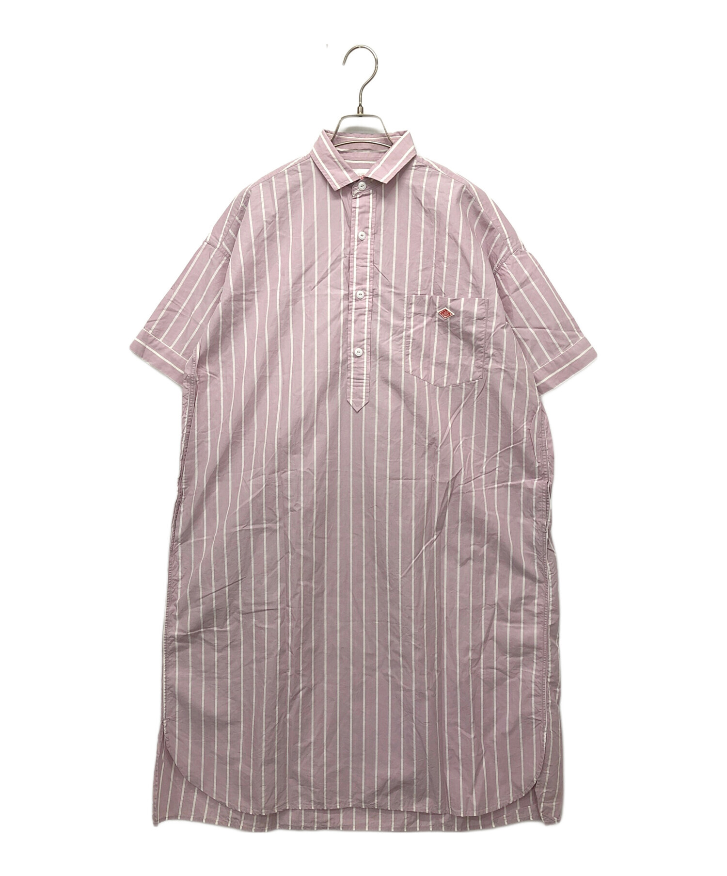中古・古着通販】DANTON (ダントン) ストライプシャツワンピース