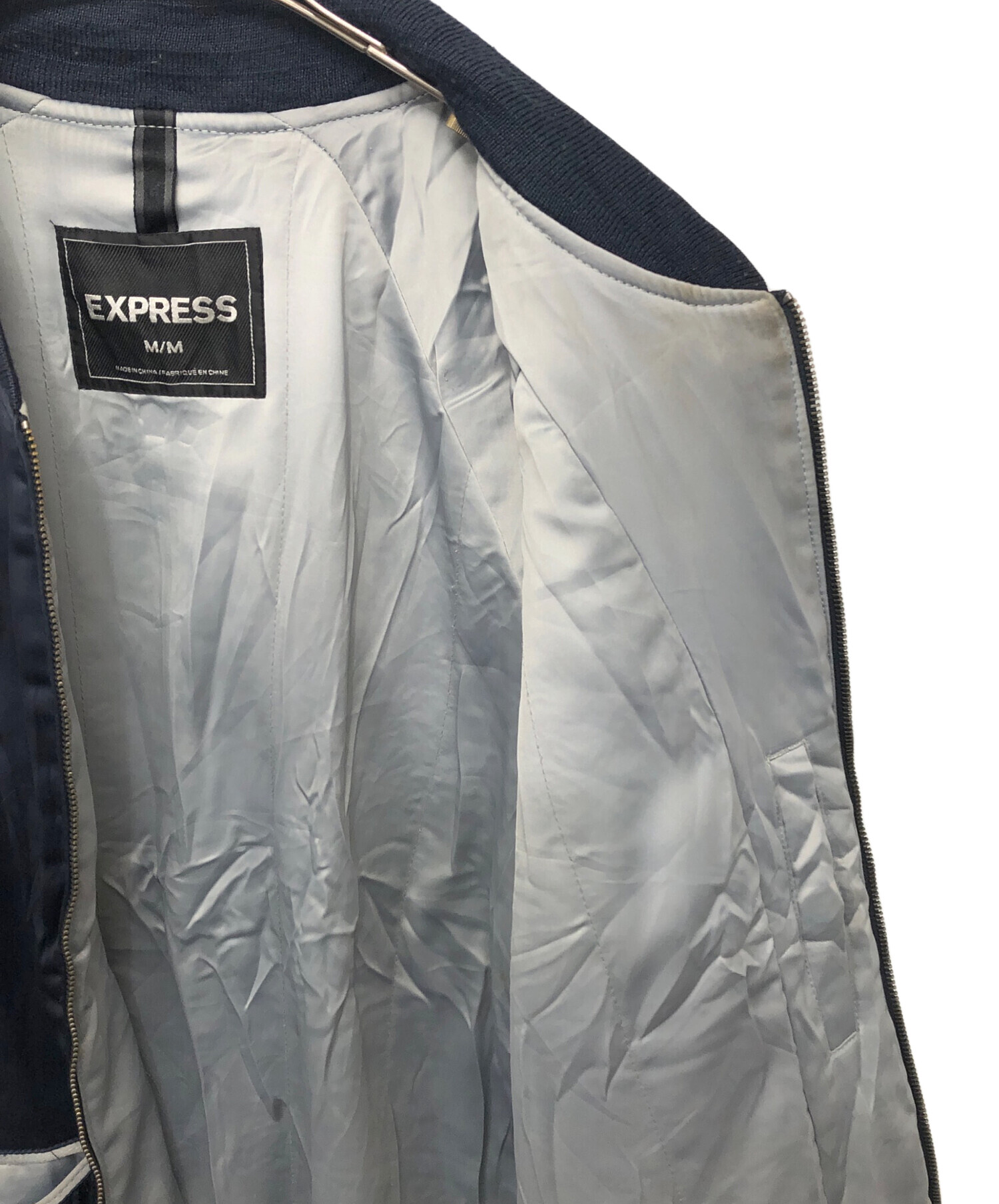 中古・古着通販】EXPRESS (エクスプレス) 鷹刺繍スカジャン ネイビー
