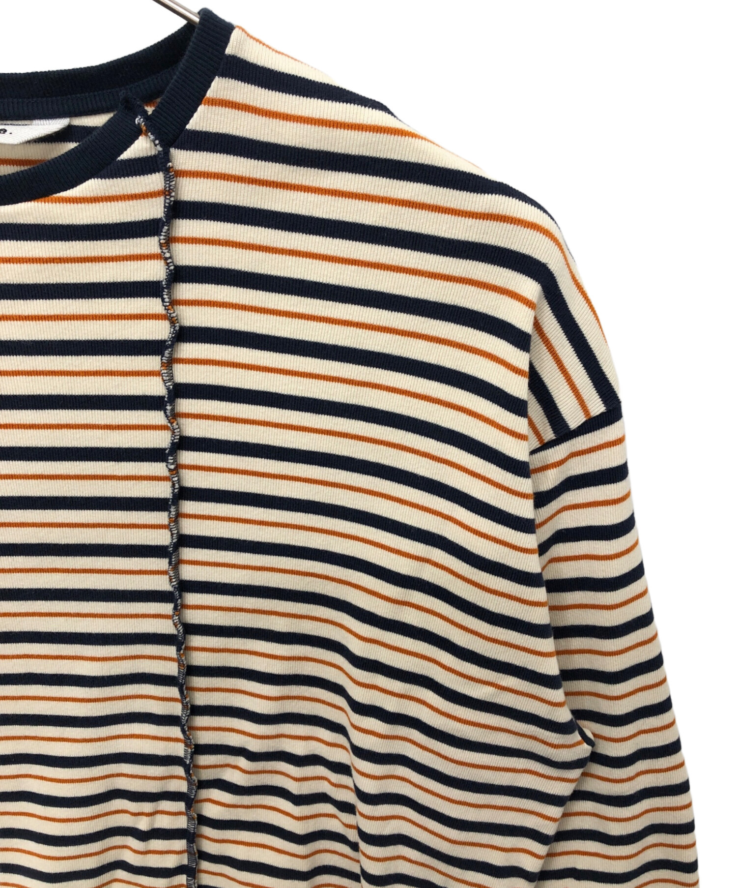 たーちゃんご確認用ページ 中古・古着通販】Name. (ネーム) BORDER LONG SLEEVE TEE オレンジ